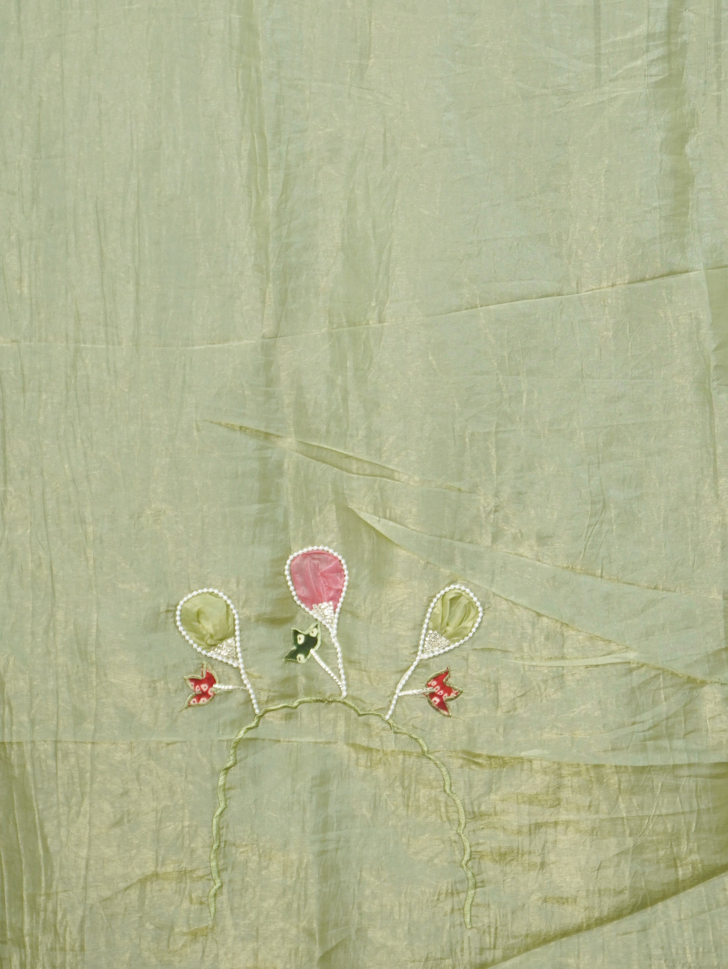Crushed Tissue Saree | TTDS3461