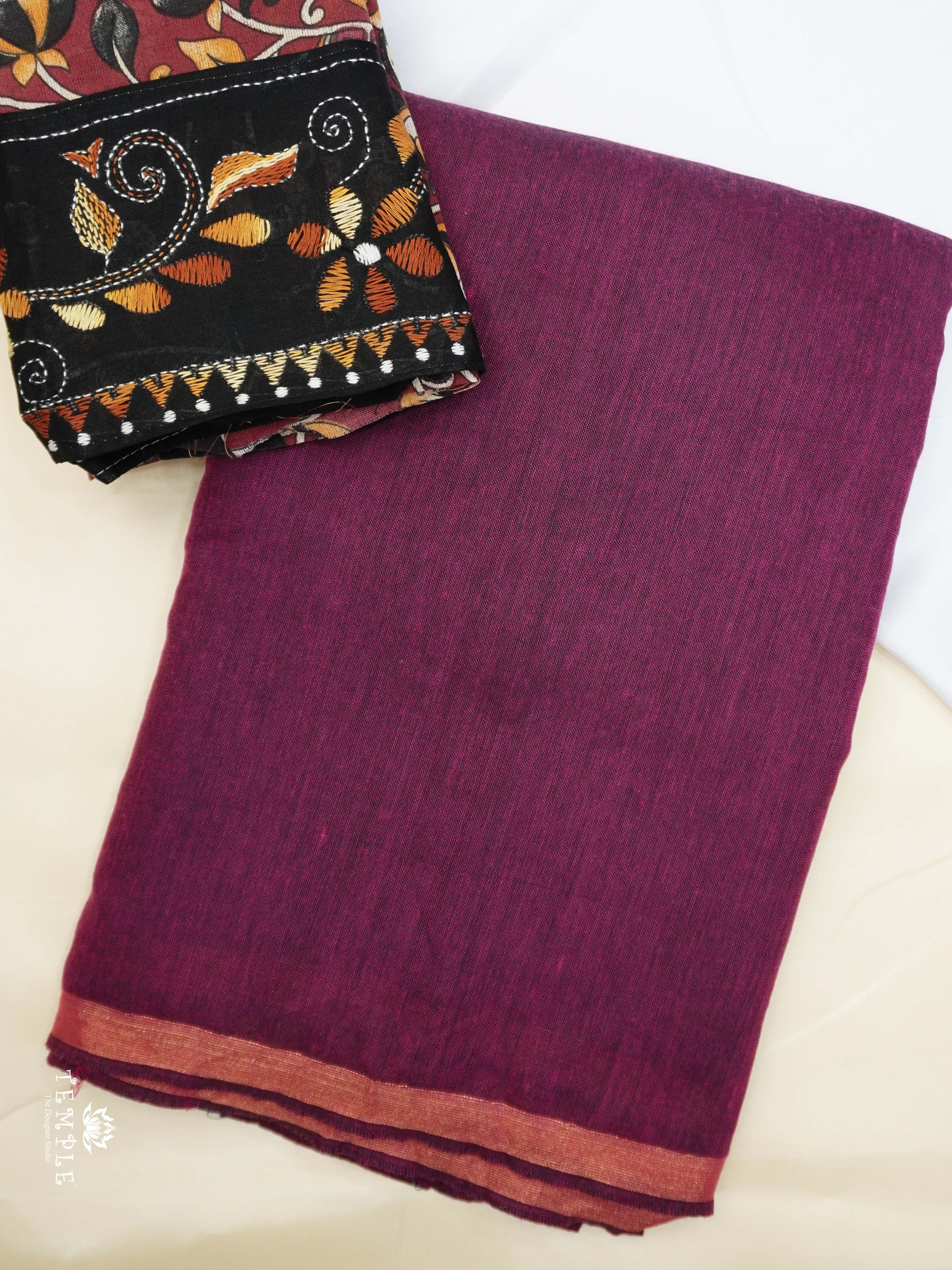 Mul Cotton Sarees With Printed Blouse | TTDS2511