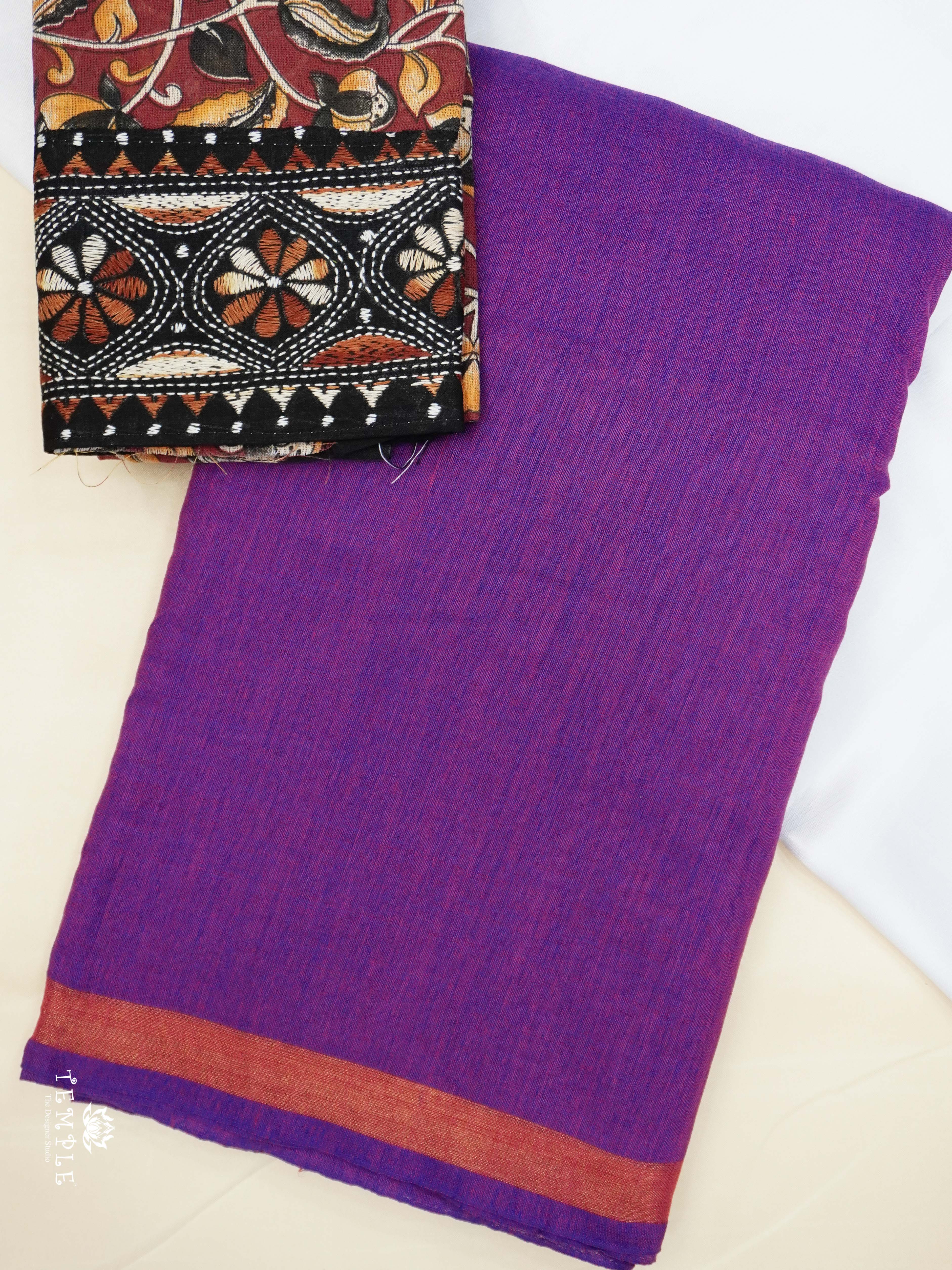 Mul Cotton Sarees With Printed Blouse | TTDS2511