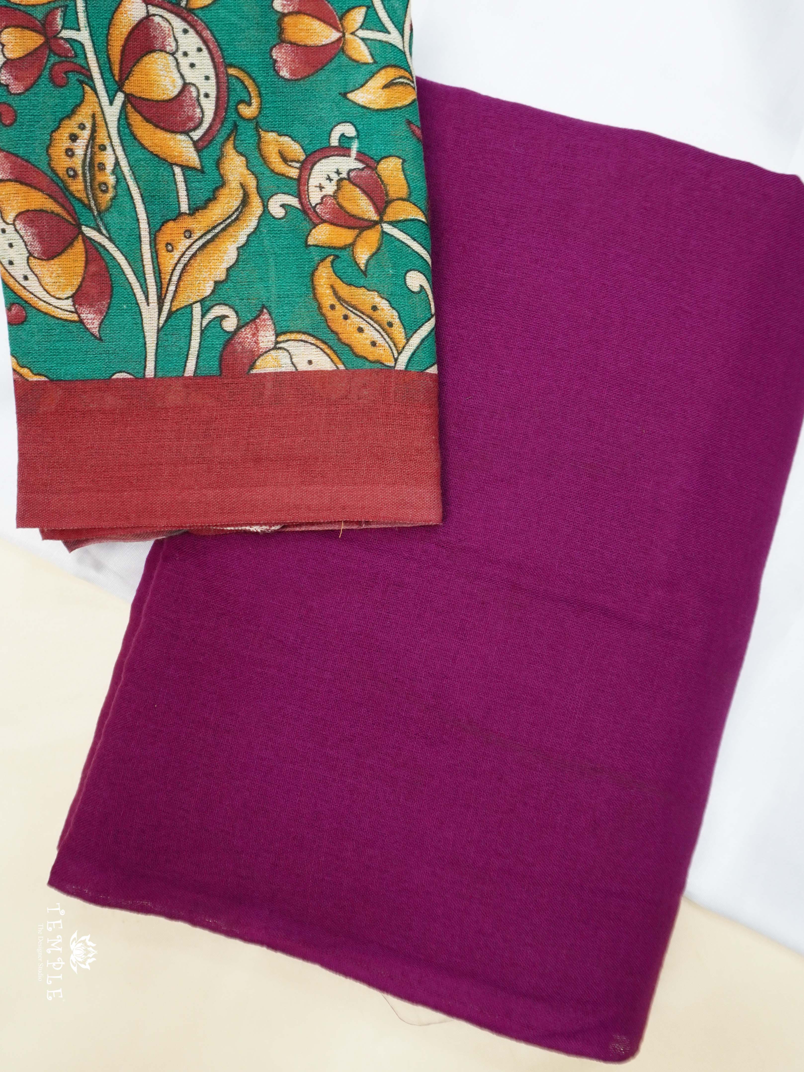Mul Cotton Saree with printed Blouse | TTDS2255