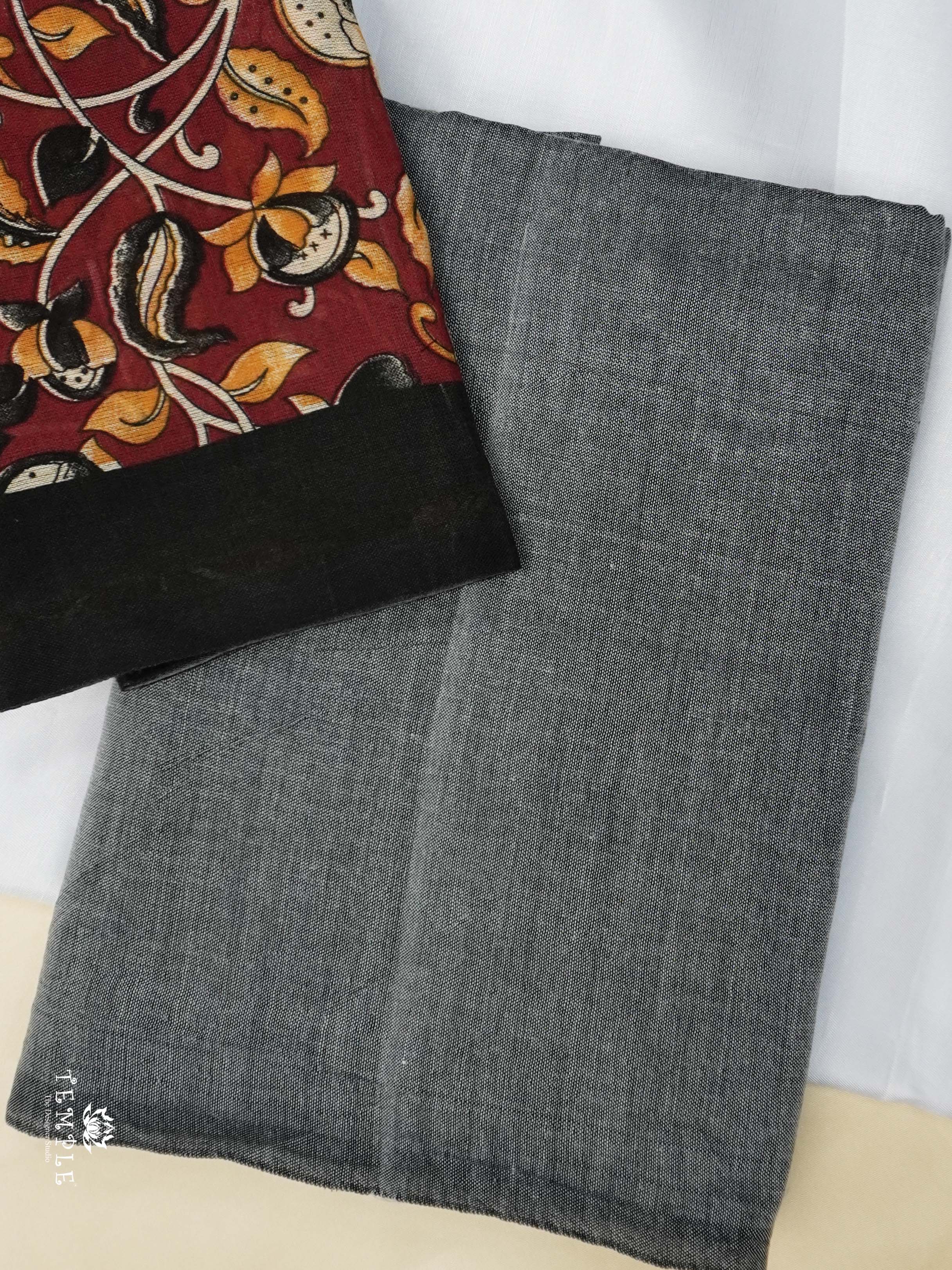 Mul Cotton Saree with printed Blouse | TTDS2255