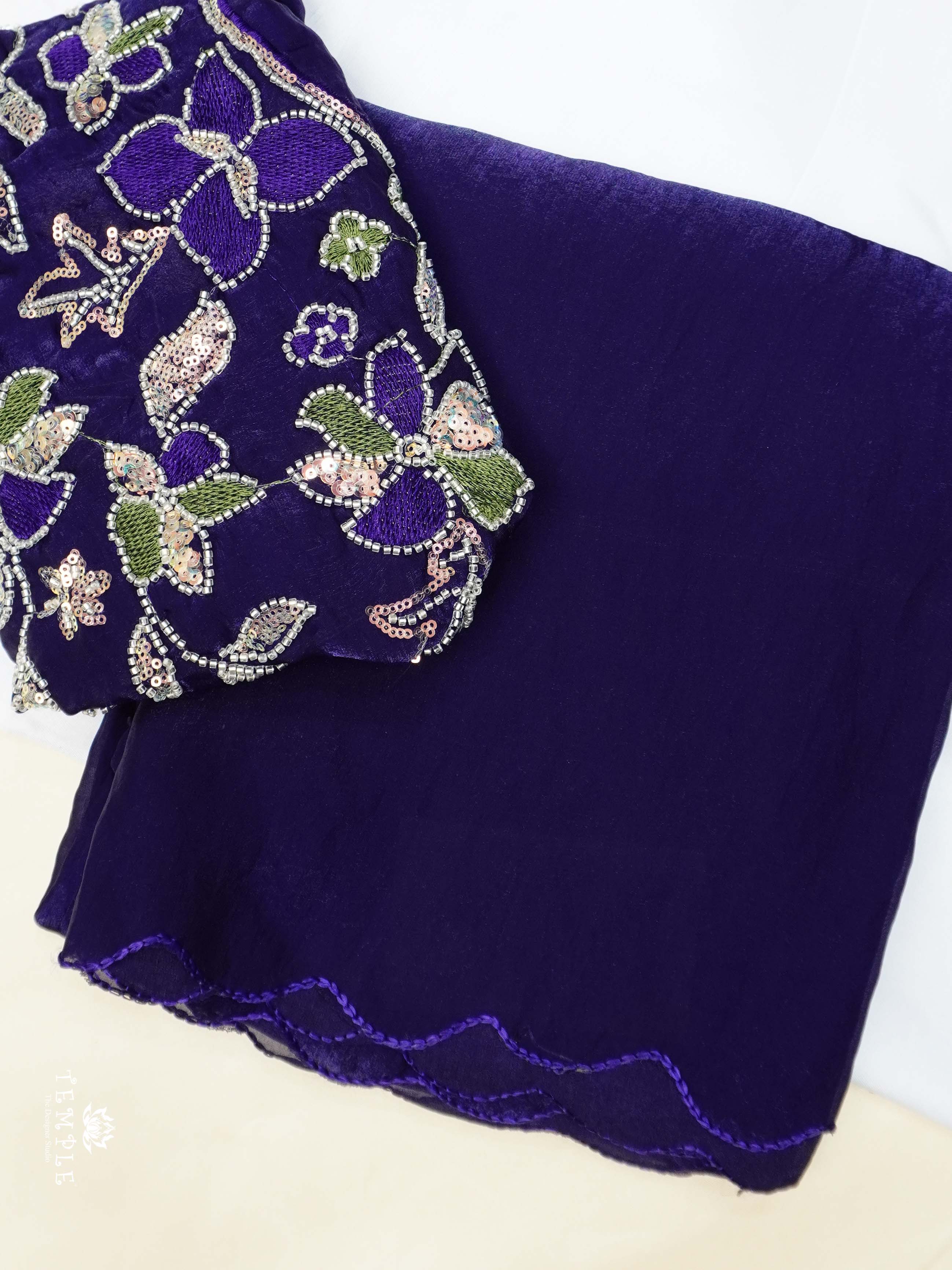 Designer Saree With Embroidery Blouse | TTDS2236