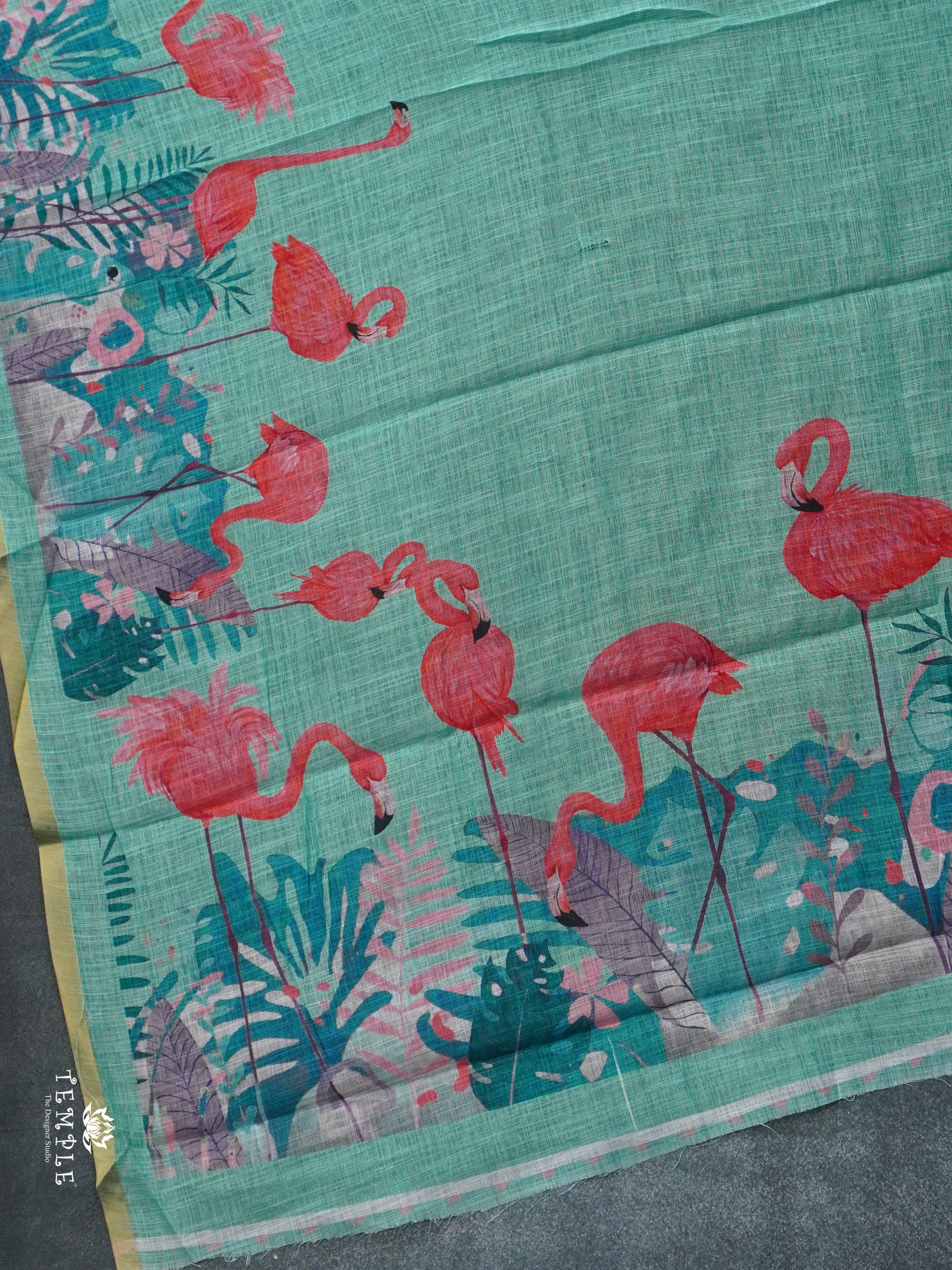 Linen Cotton Saree | TTDS3020