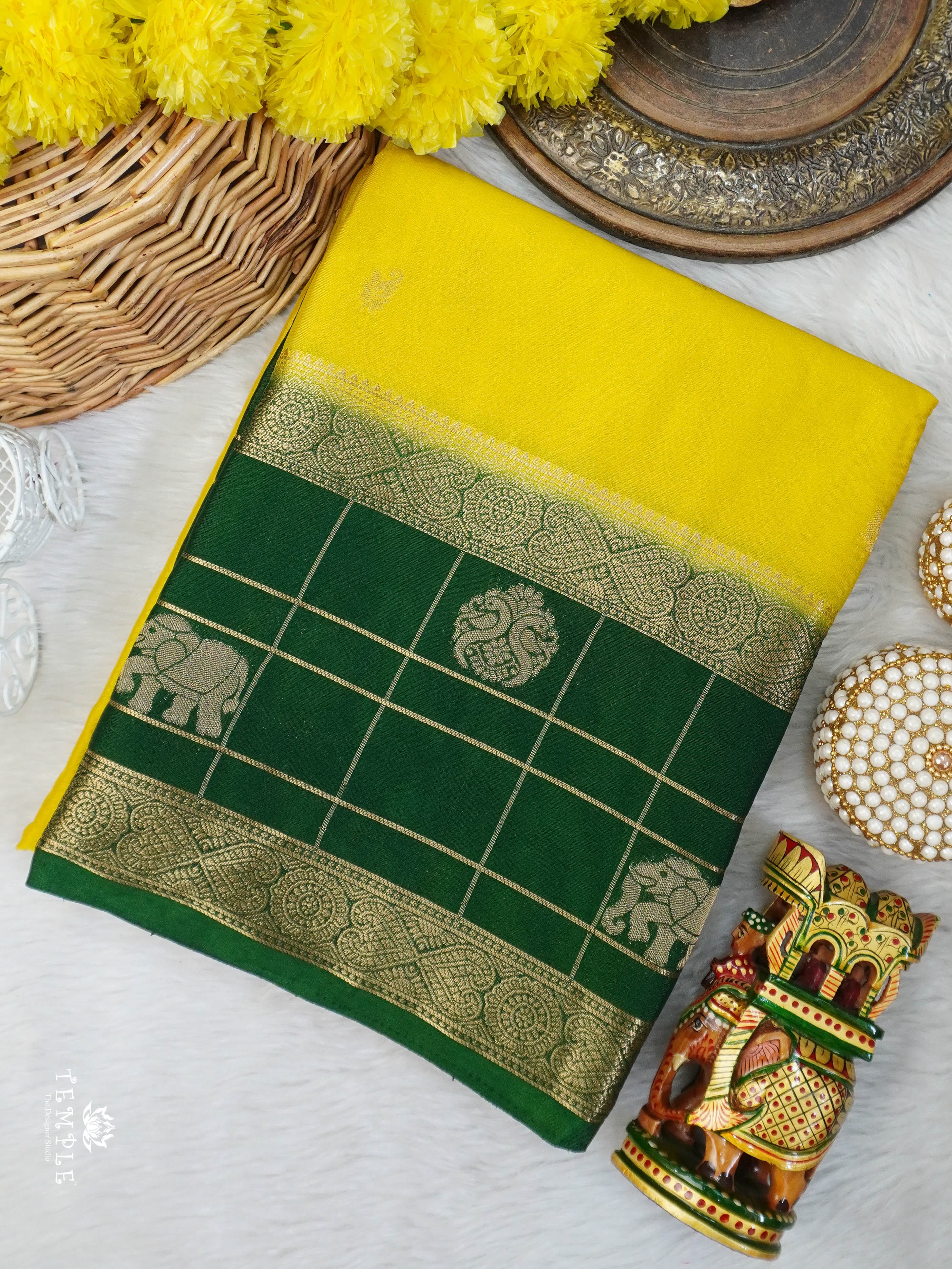 Semi Mysore Silk Saree | TTDS3031