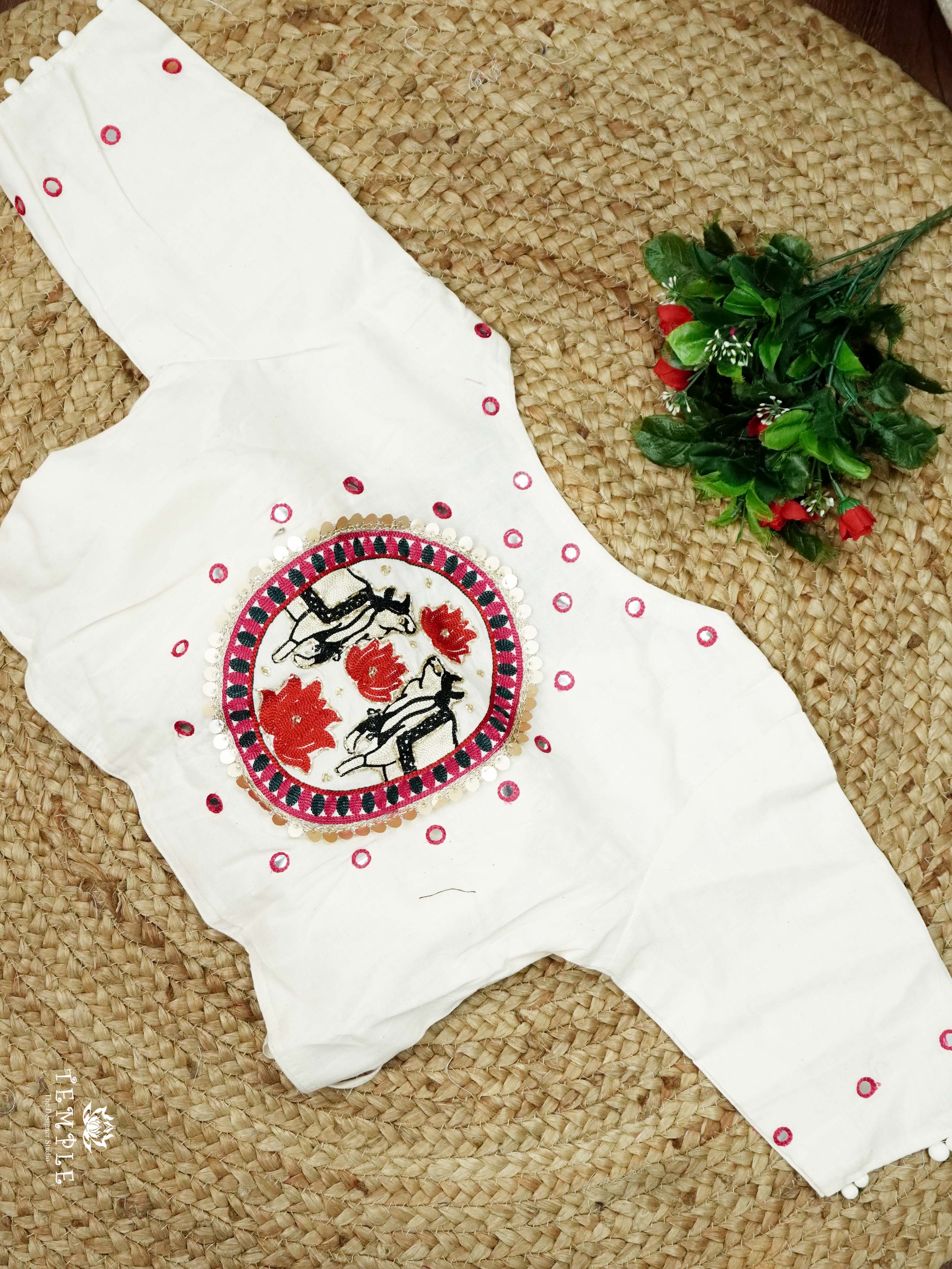 Readymade Blouse With Angrakha Pattern | TTDS2554