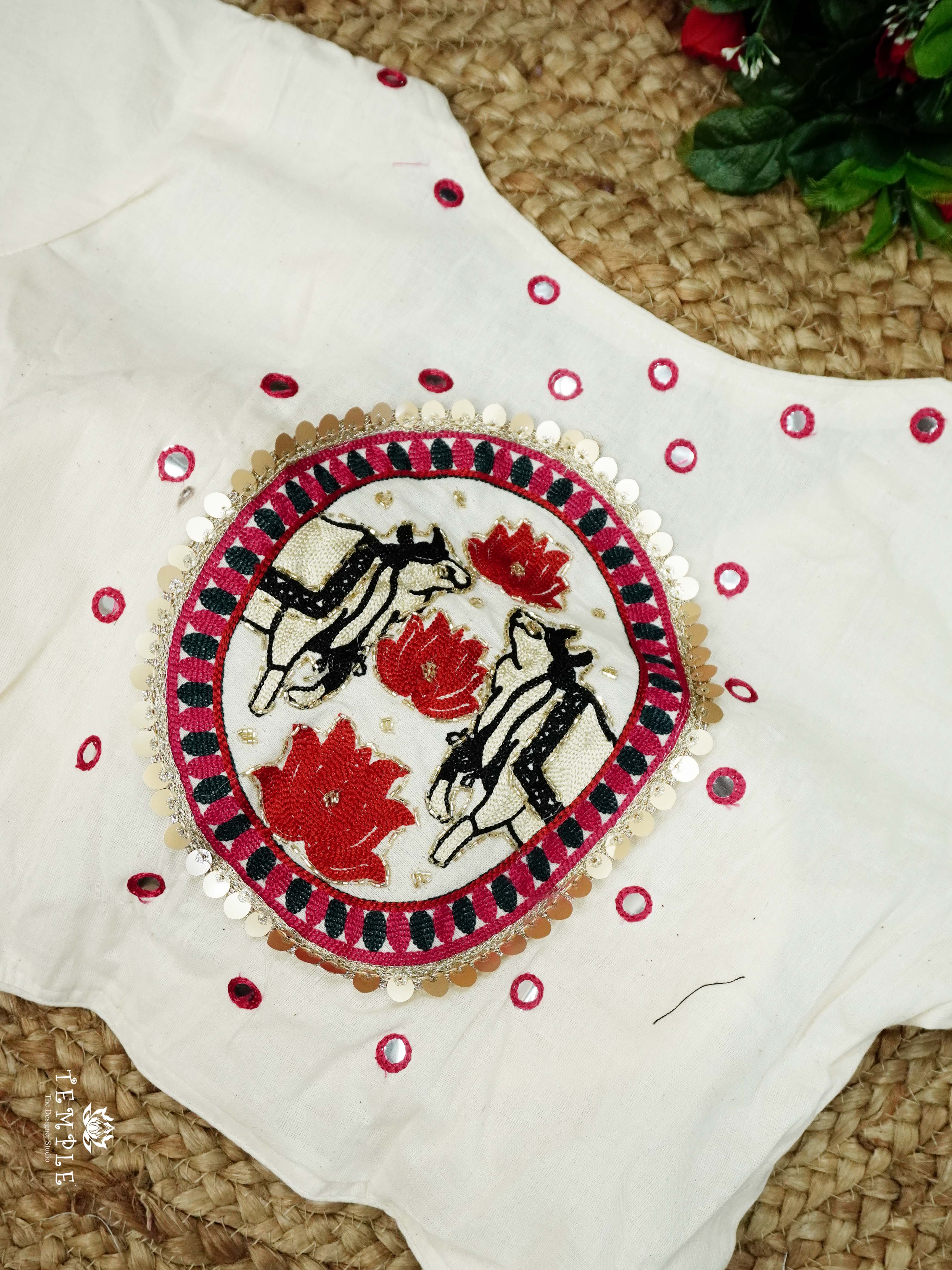 Readymade Blouse With Angrakha Pattern | TTDS2554