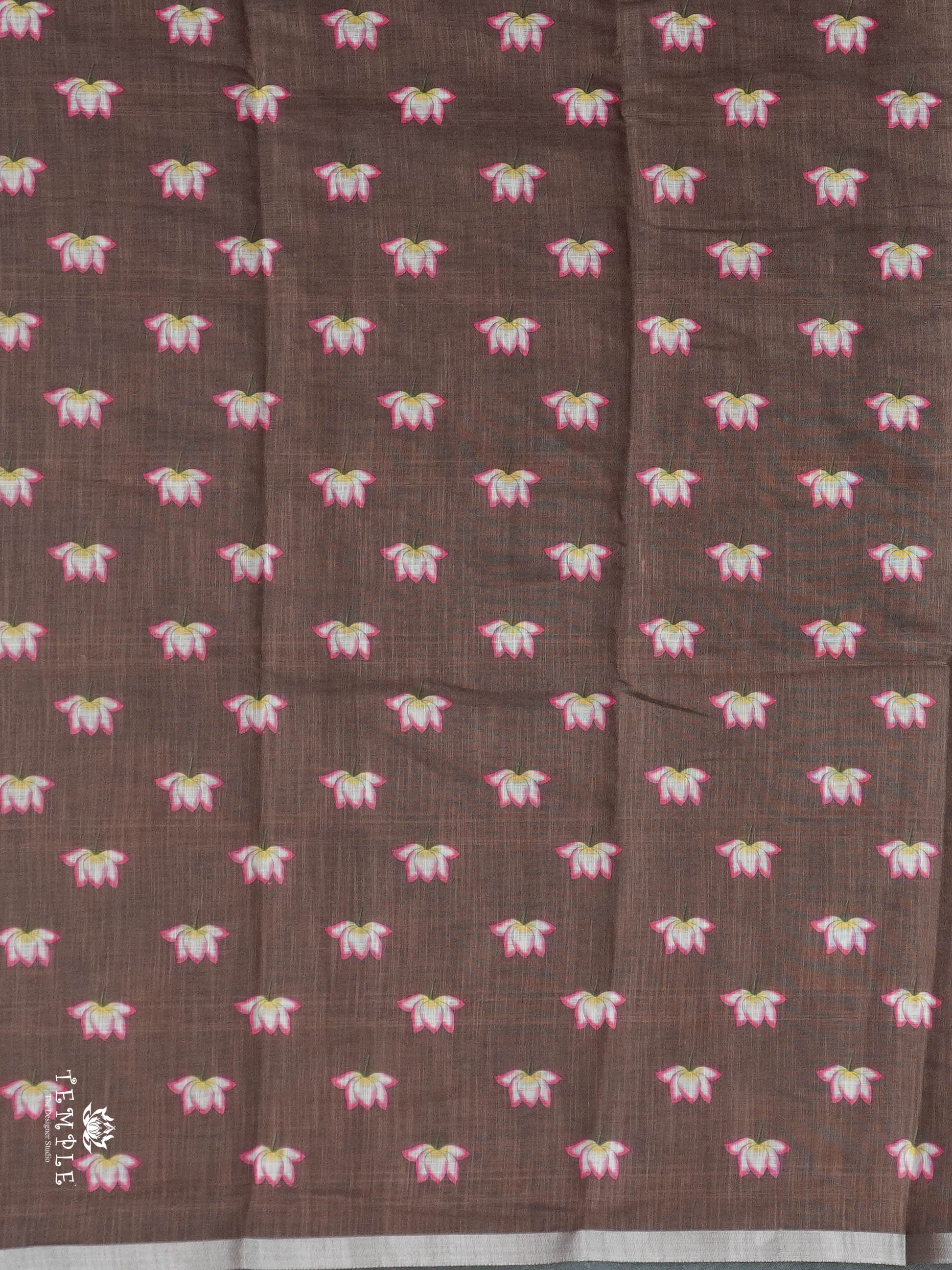 Linen Cotton Saree | TTDS3034