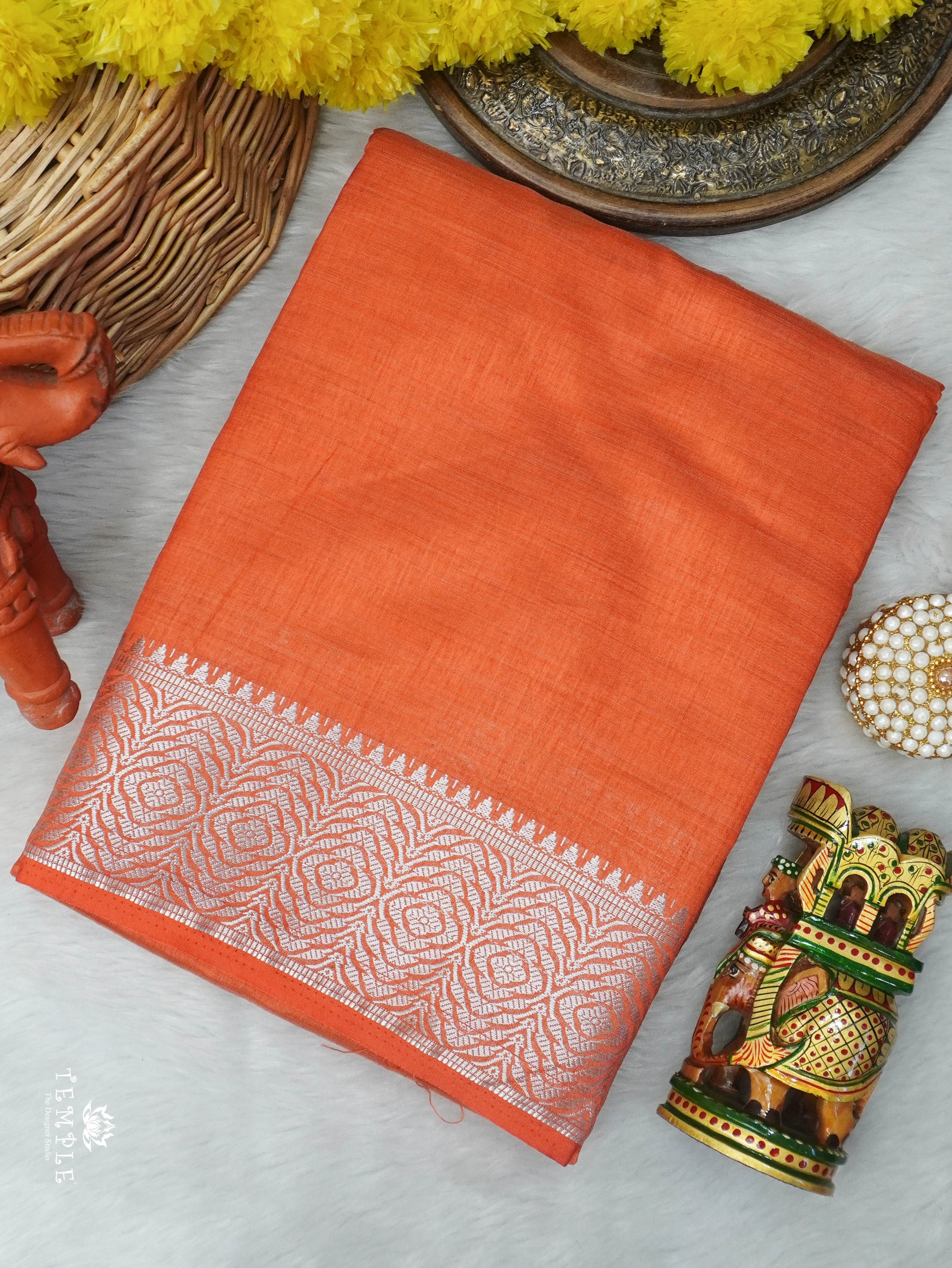 Semi Tussar Silk Saree | TTDS3052