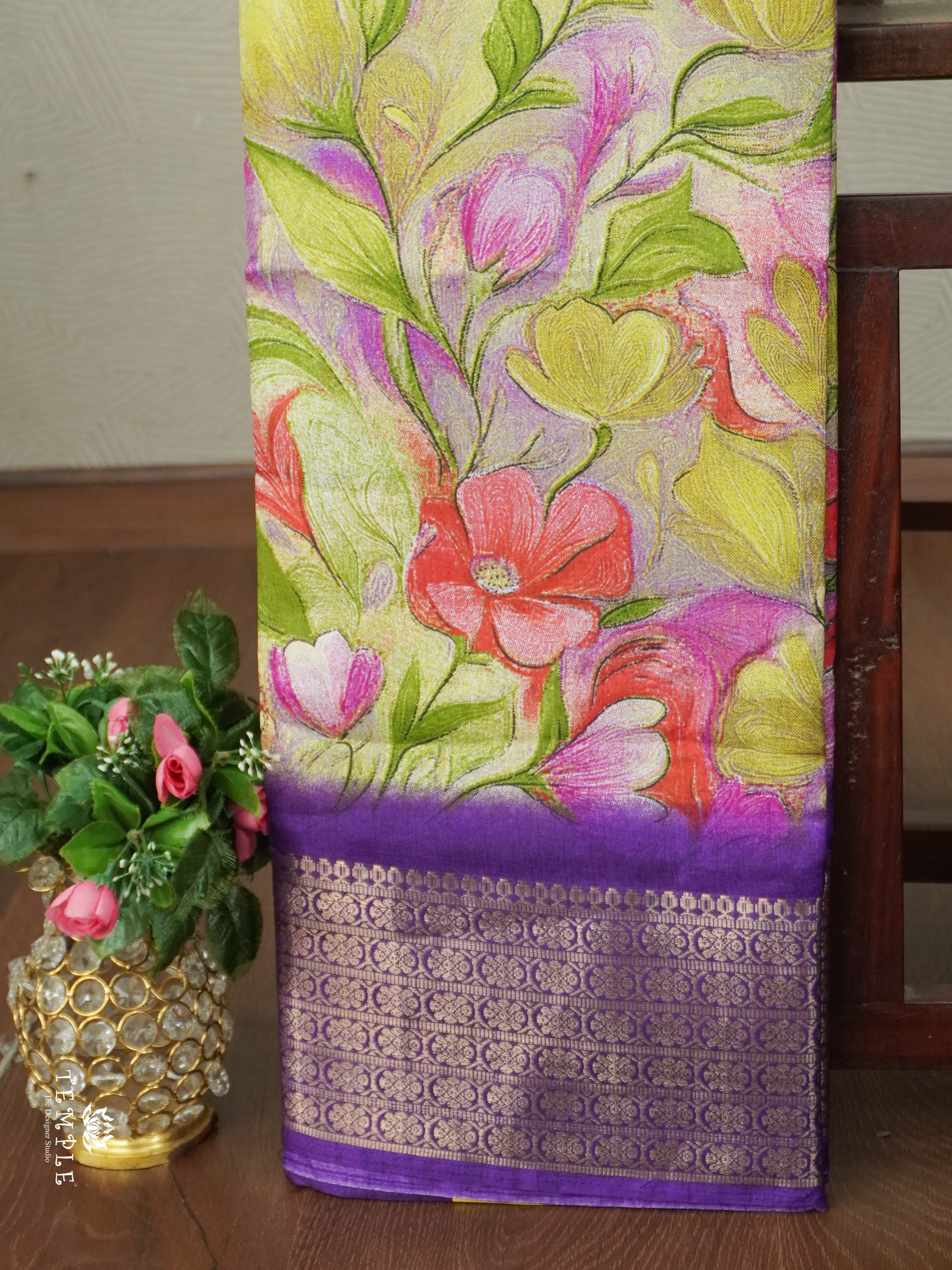 Floral Printed Binny Saree | TTDS2573