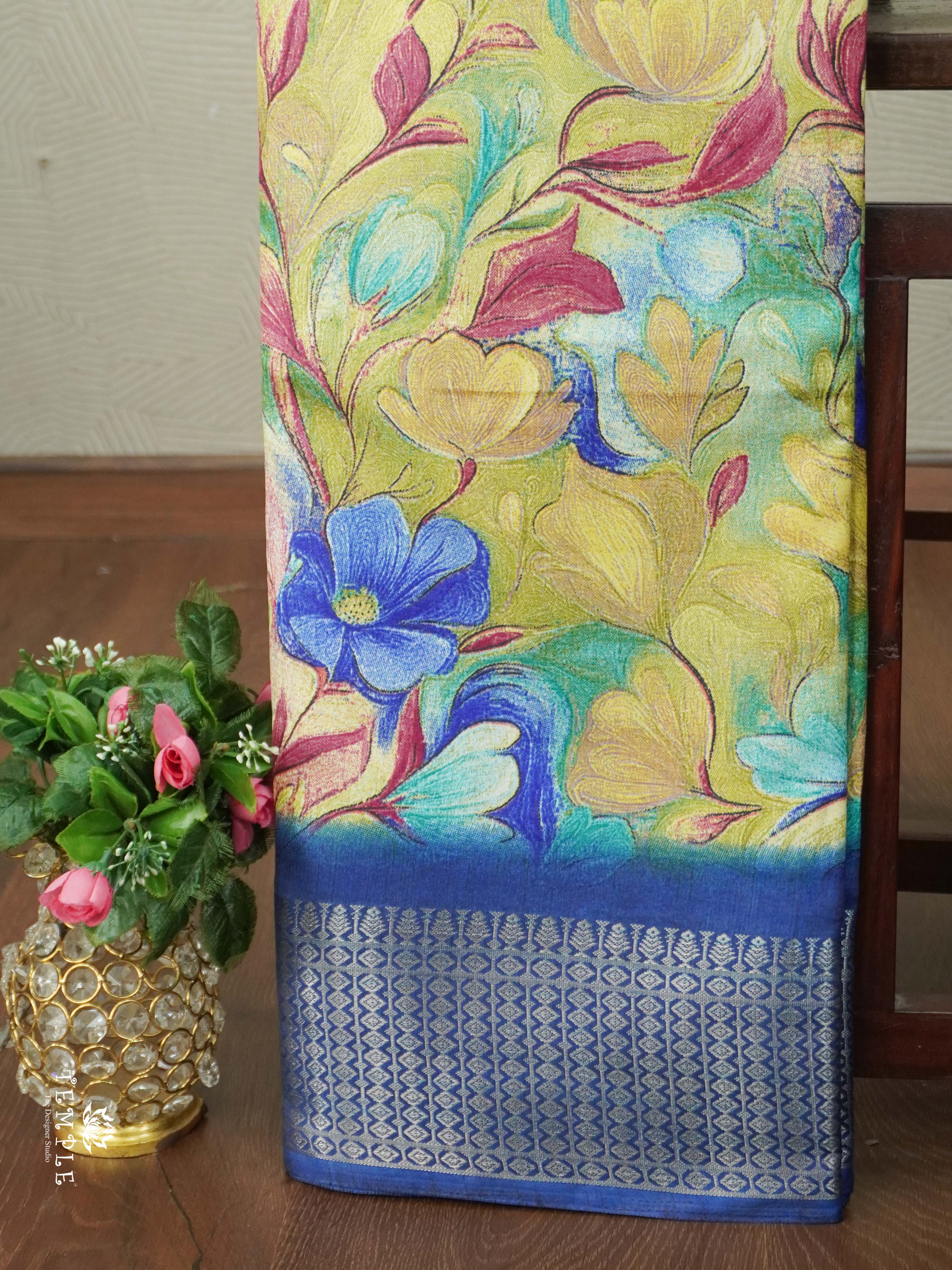 Floral Printed Binny Saree | TTDS2573