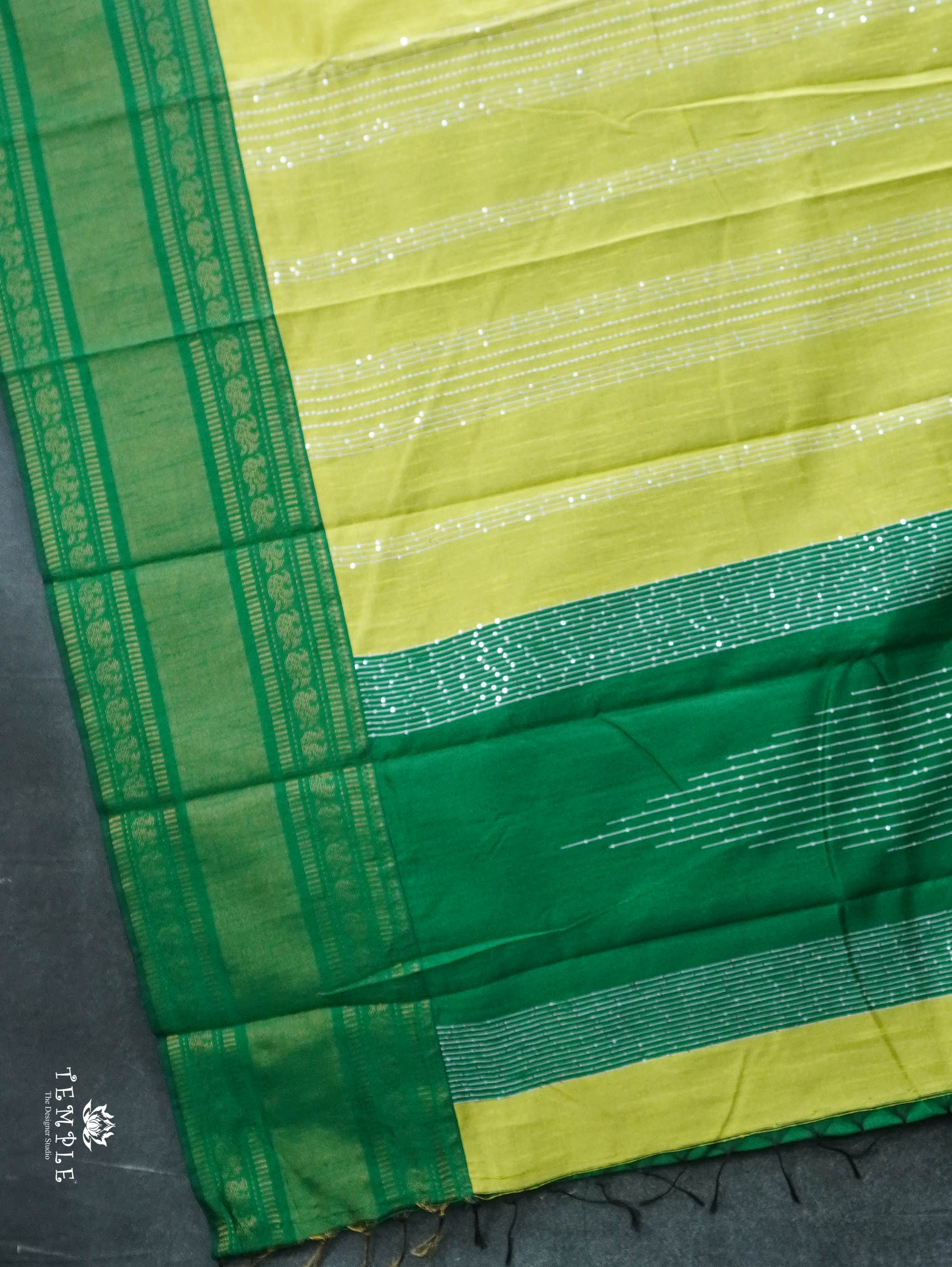 Raw Silk Saree With Sequins Work | TTDS3035