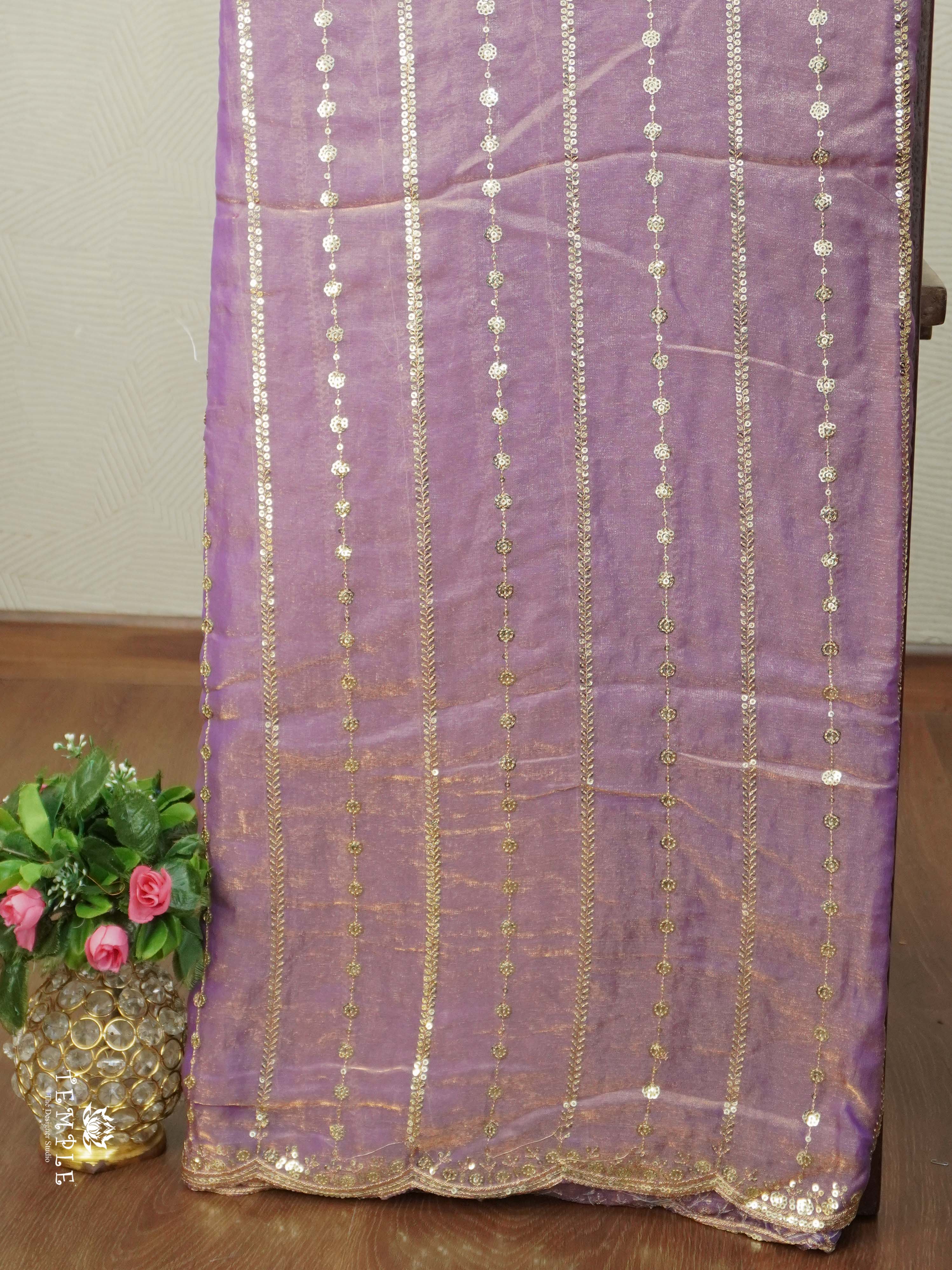 Designer Saree With Zari Embroidery Work | TTDS2562