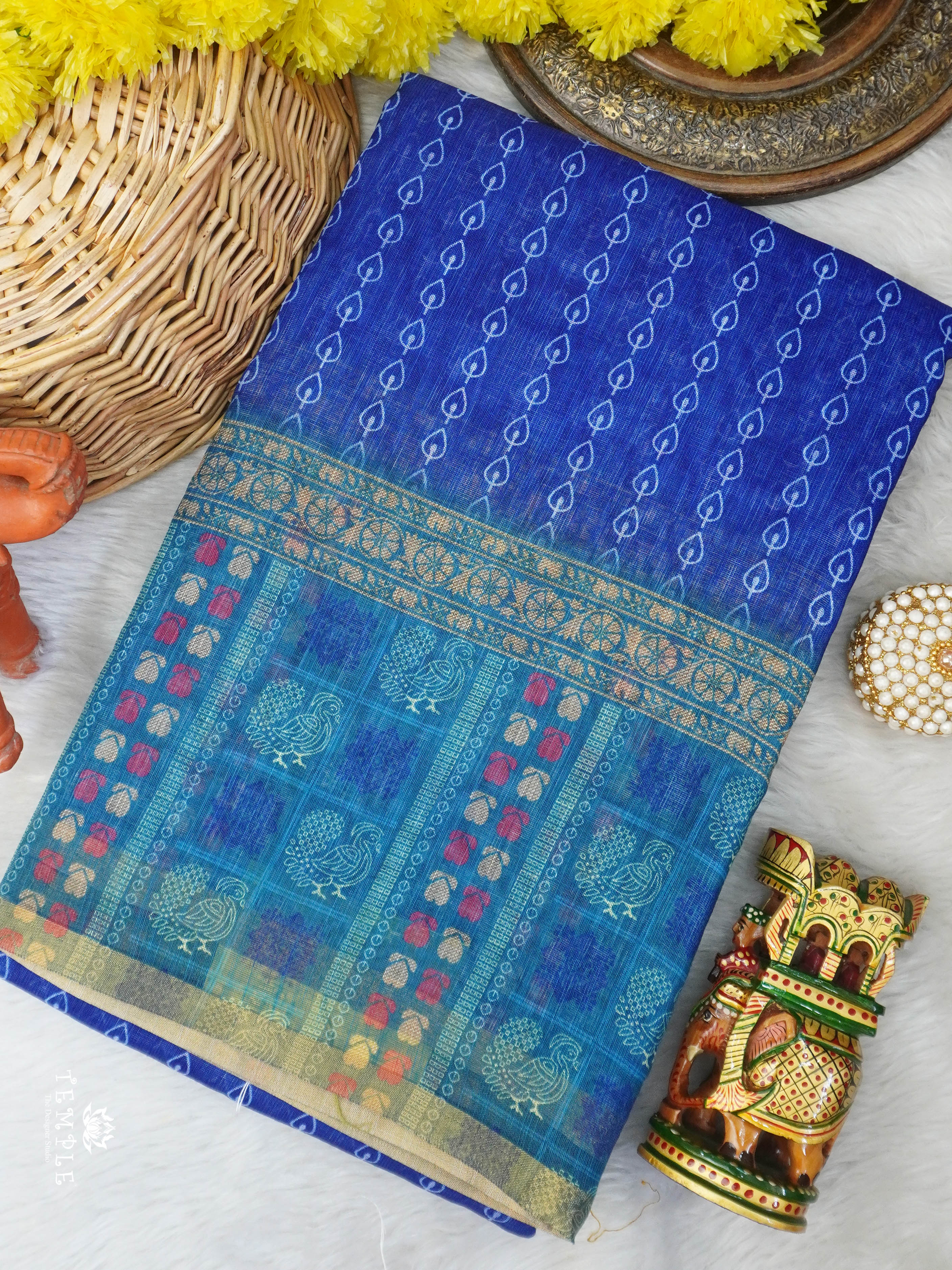 Chanderi Cotton Saree | TTDS3041
