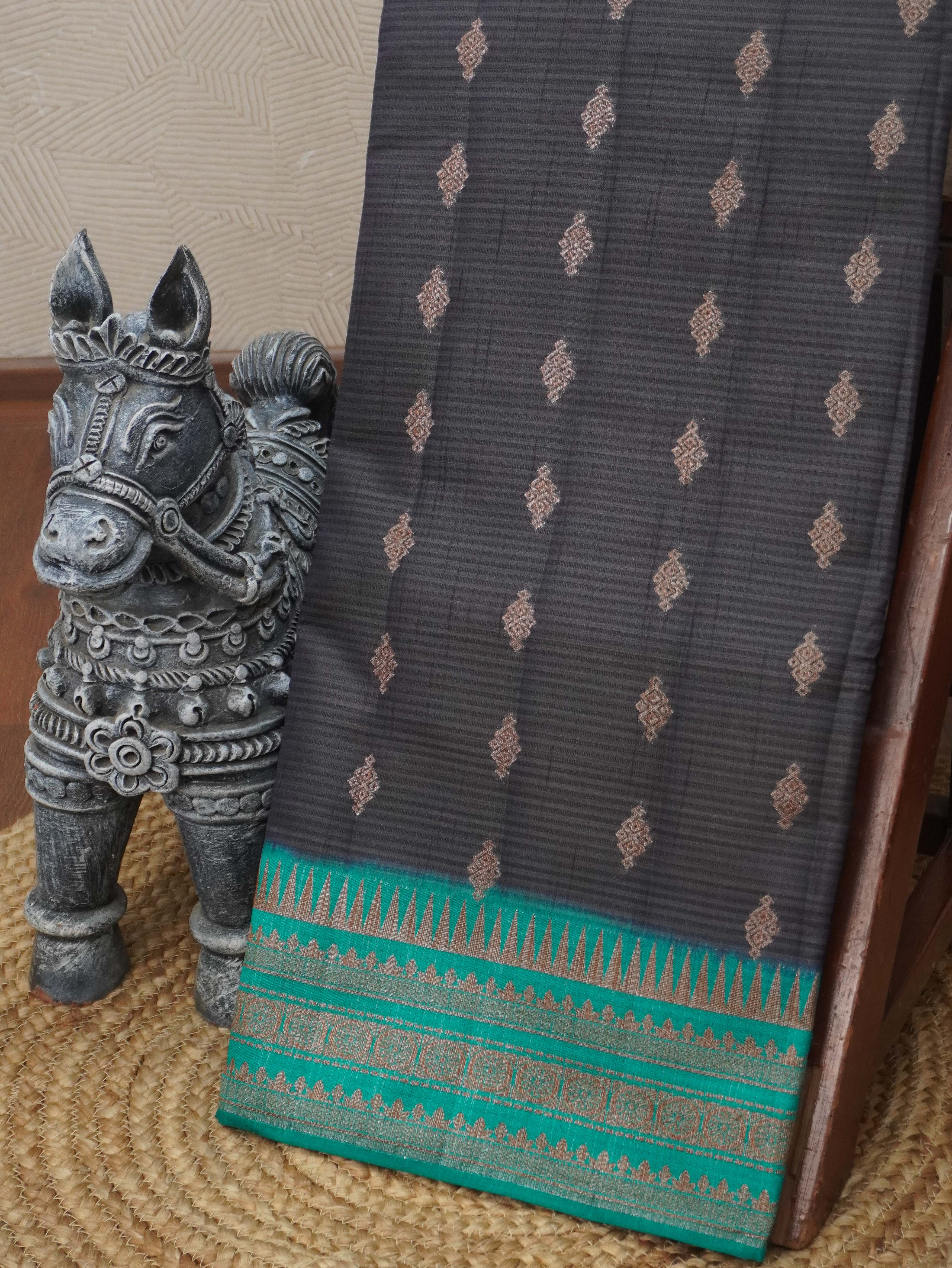 Semi Tussar Silk Saree | TTDS3484