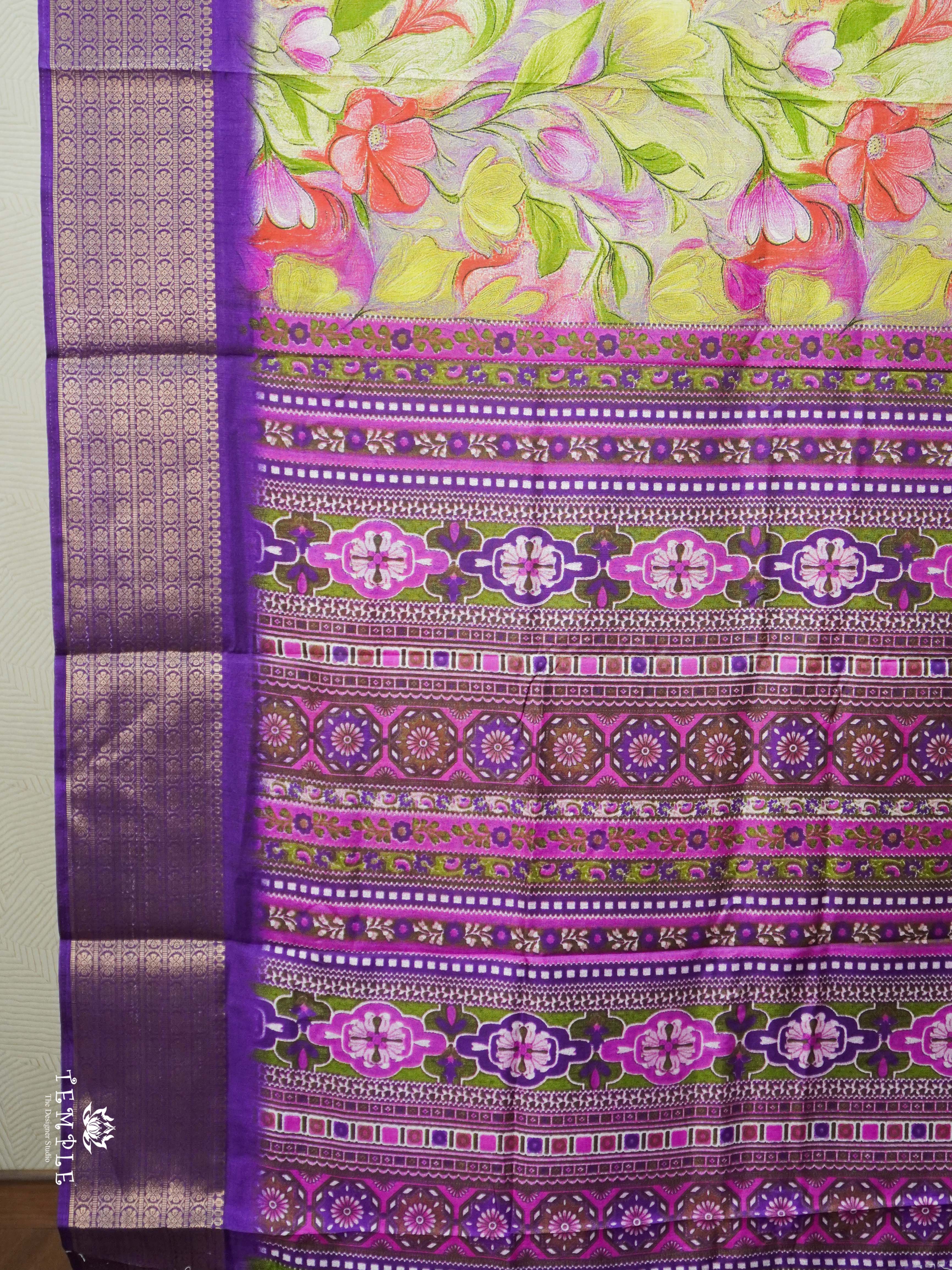 Floral Printed Binny Saree | TTDS2573