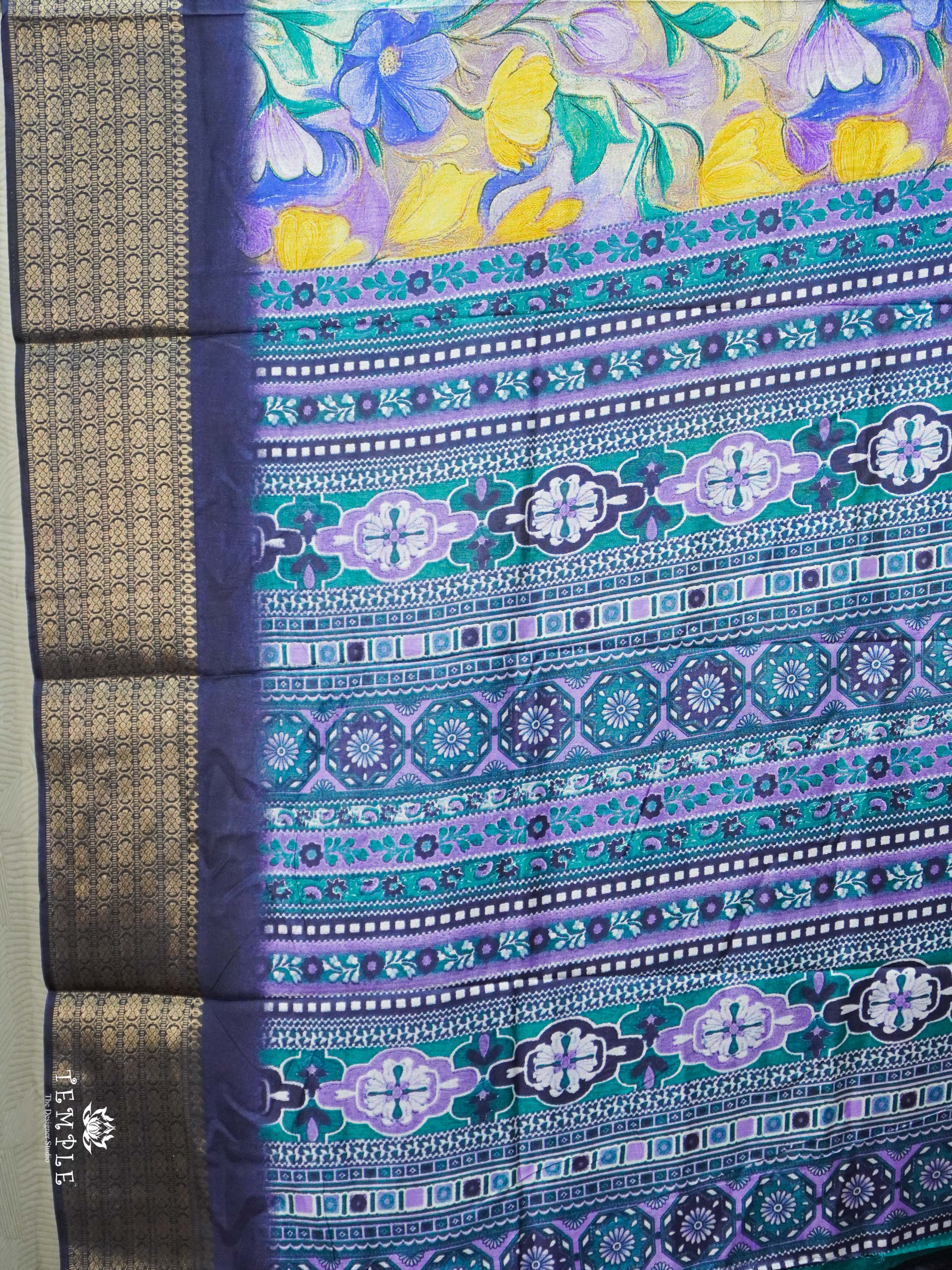 Floral Printed Binny Saree | TTDS2573