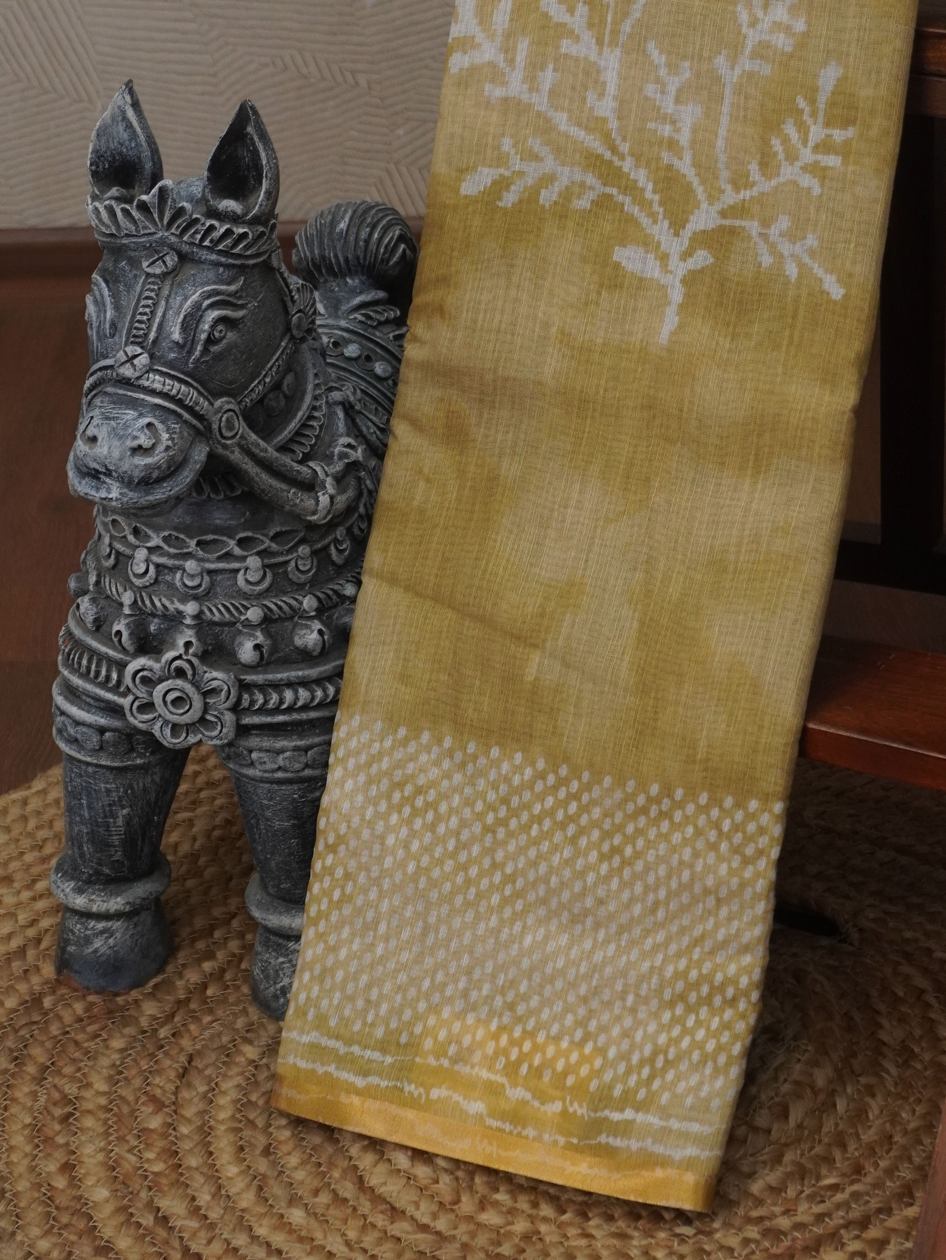 Linen Cotton Saree | TTDS3490