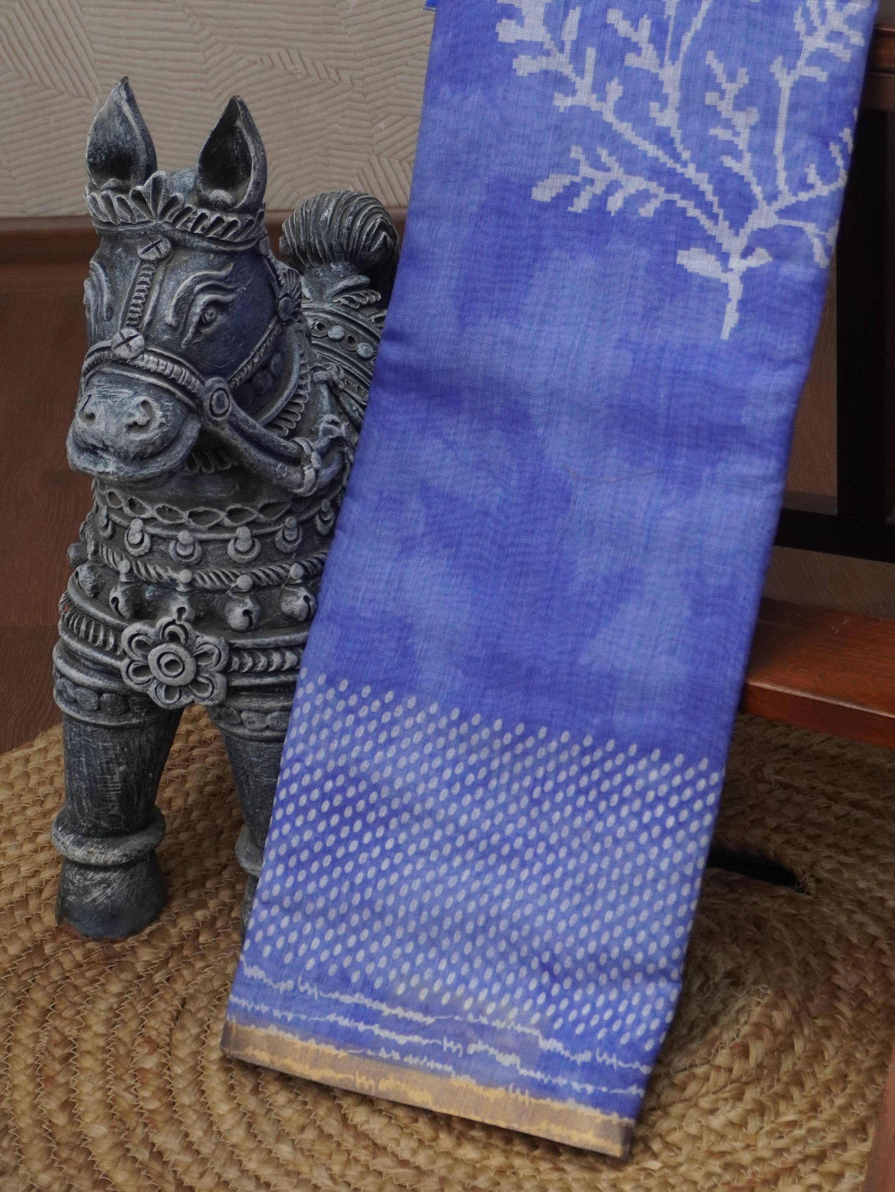 Linen Cotton Saree | TTDS3490