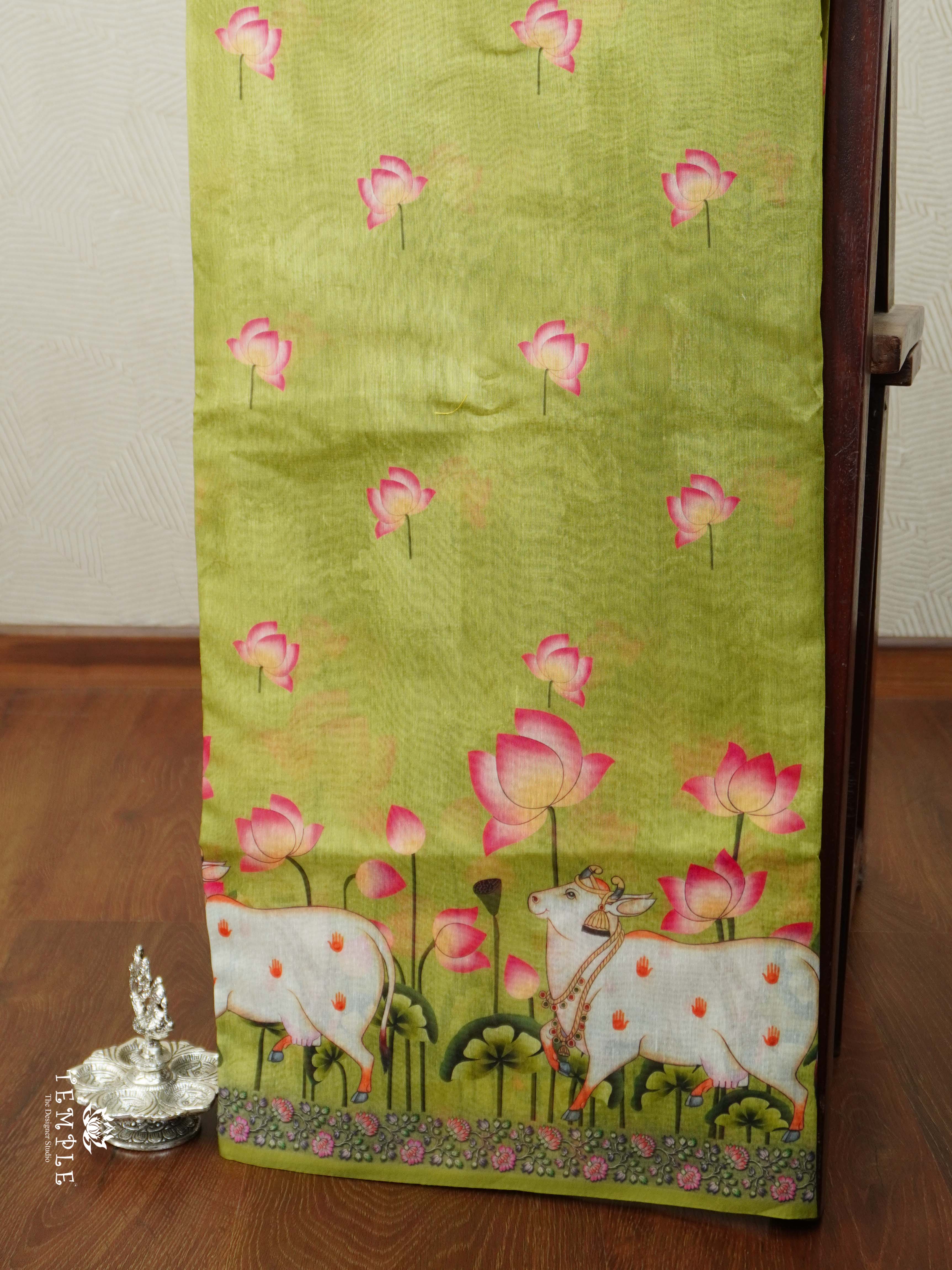 Varnika Printed Chanderi Cotton Saree | TTDS2098