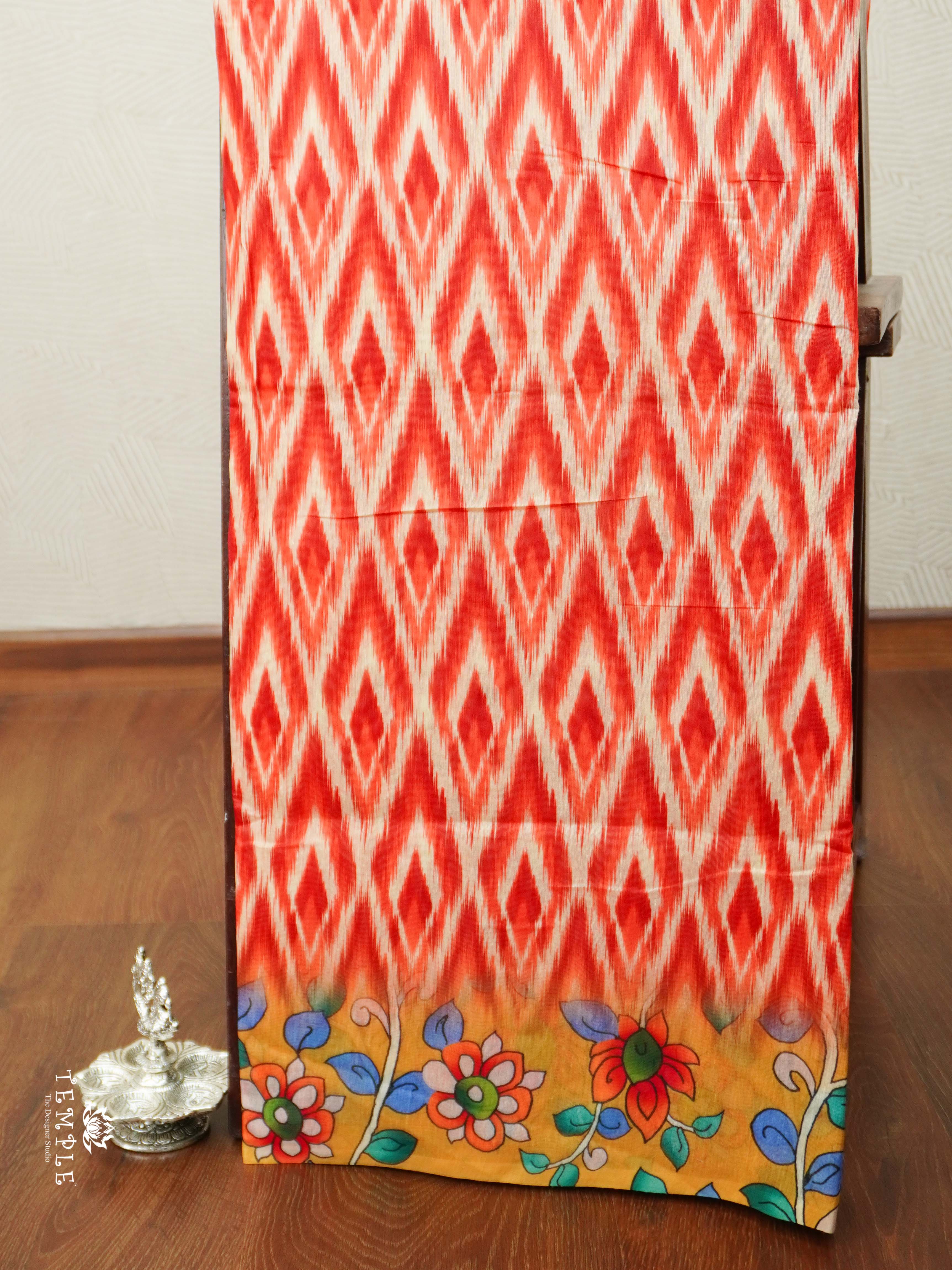 Varnika Printed Chanderi Cotton Saree | TTDS2098