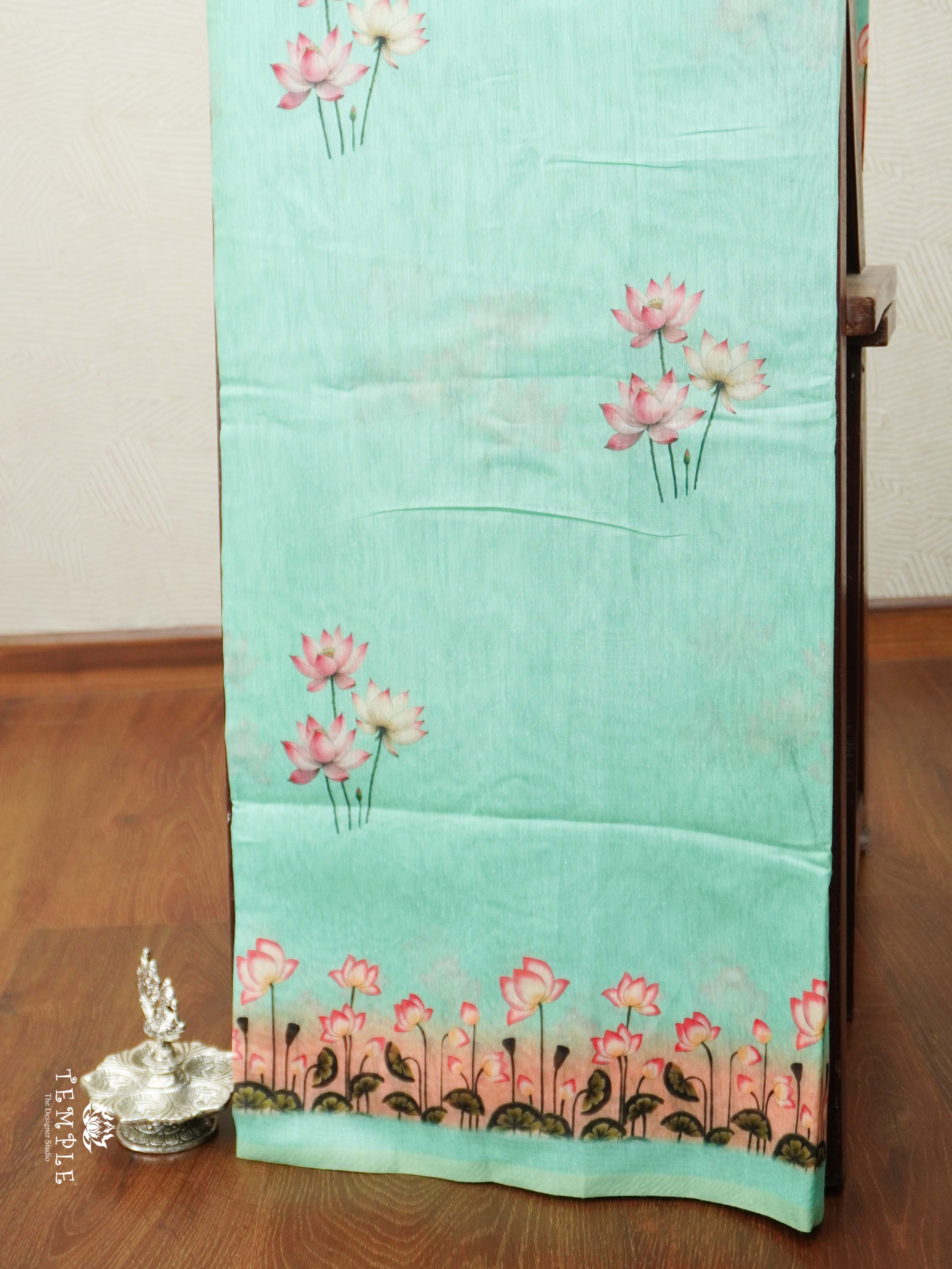 Varnika Printed Chanderi Cotton Saree | TTDS2098