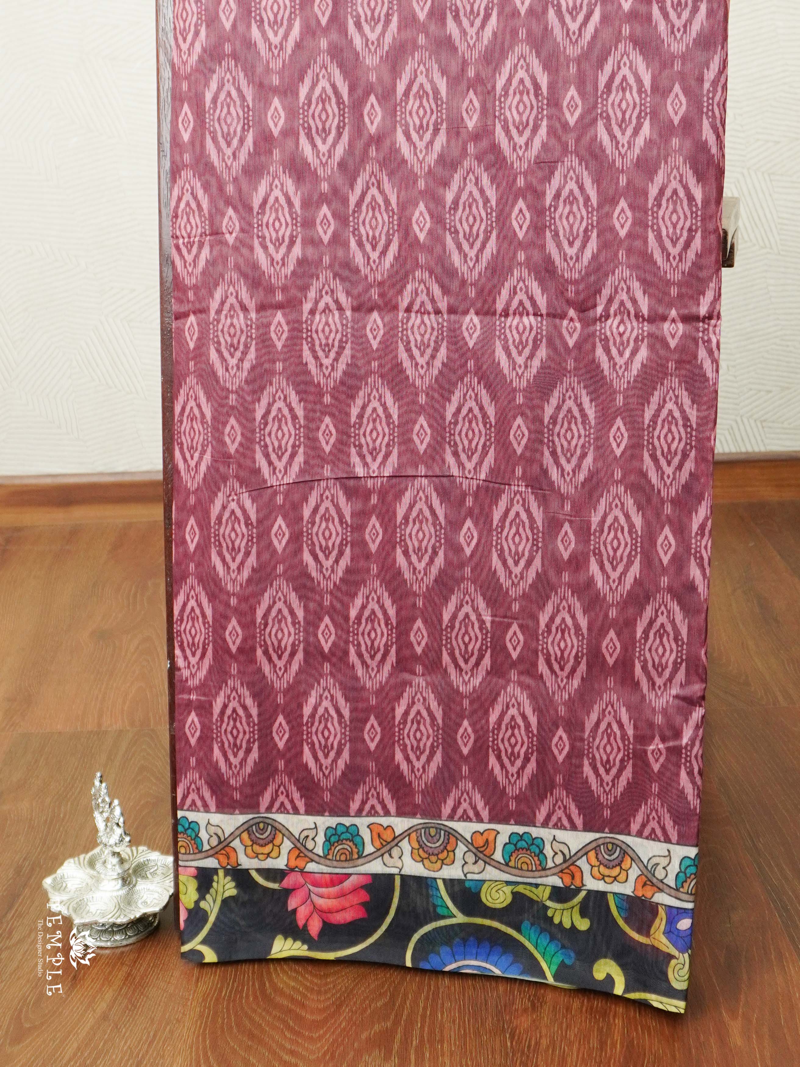 Varnika Printed Chanderi Cotton Saree | TTDS2098
