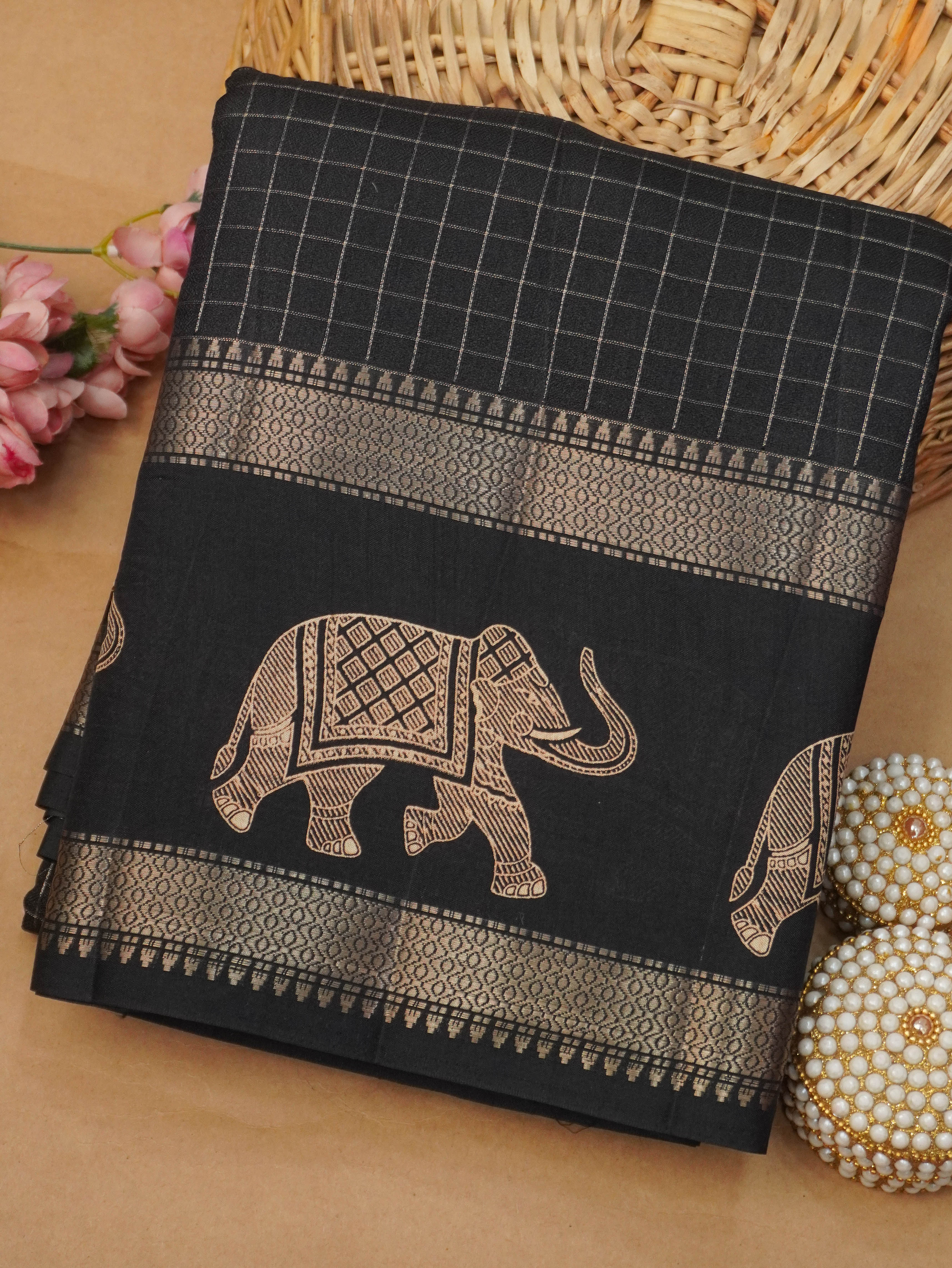Semi Tussar Silk Saree | TTDS3481