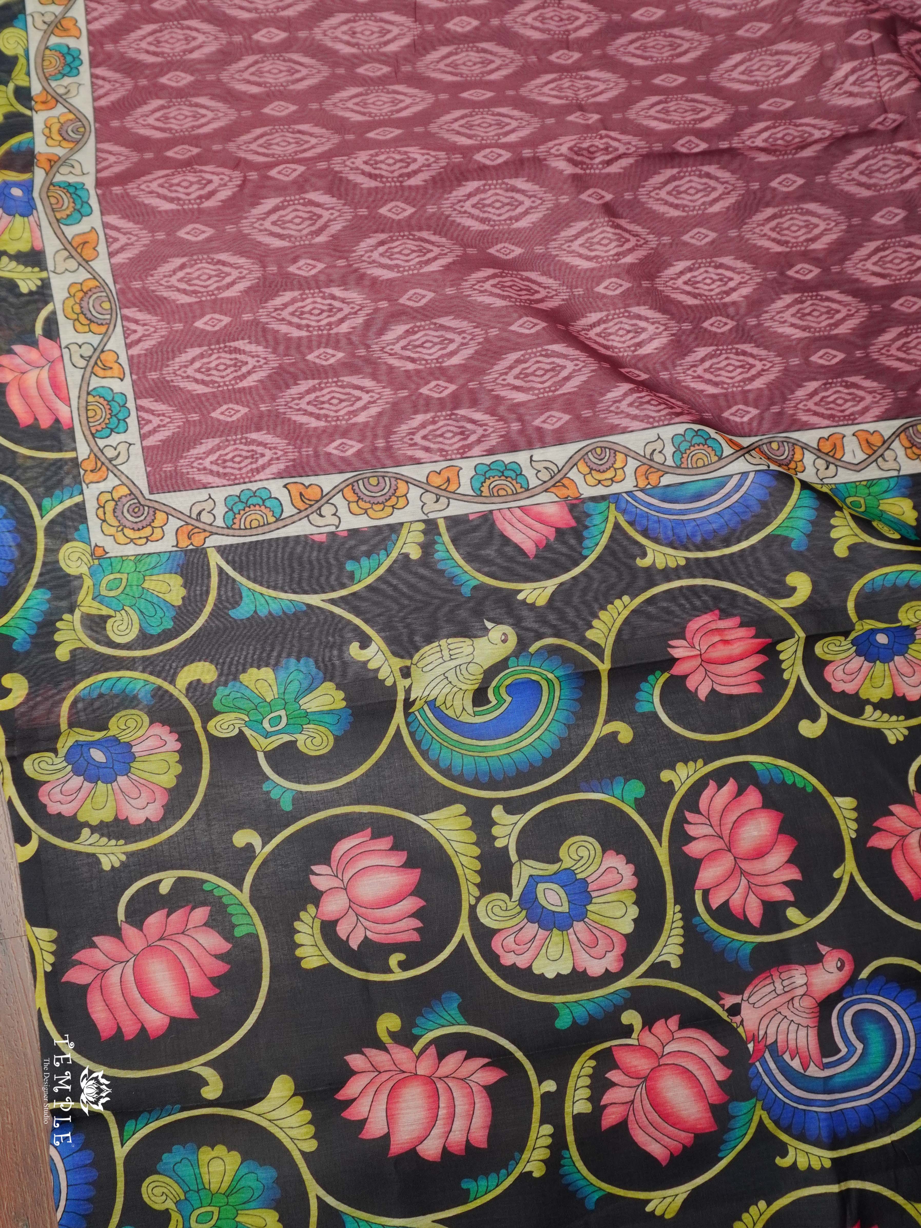Varnika Printed Chanderi Cotton Saree | TTDS2098