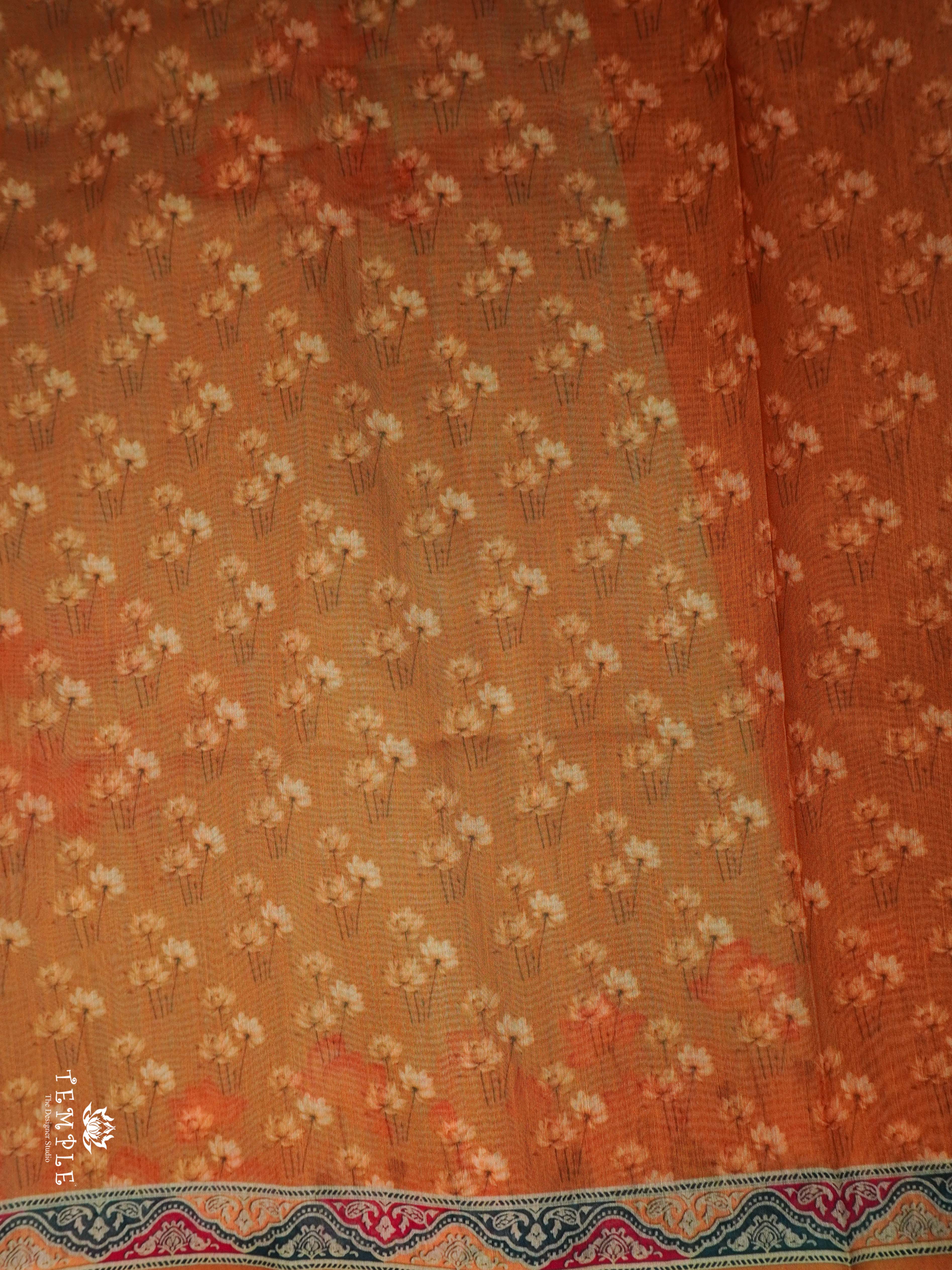 Varnika Printed Chanderi Cotton Saree | TTDS2098