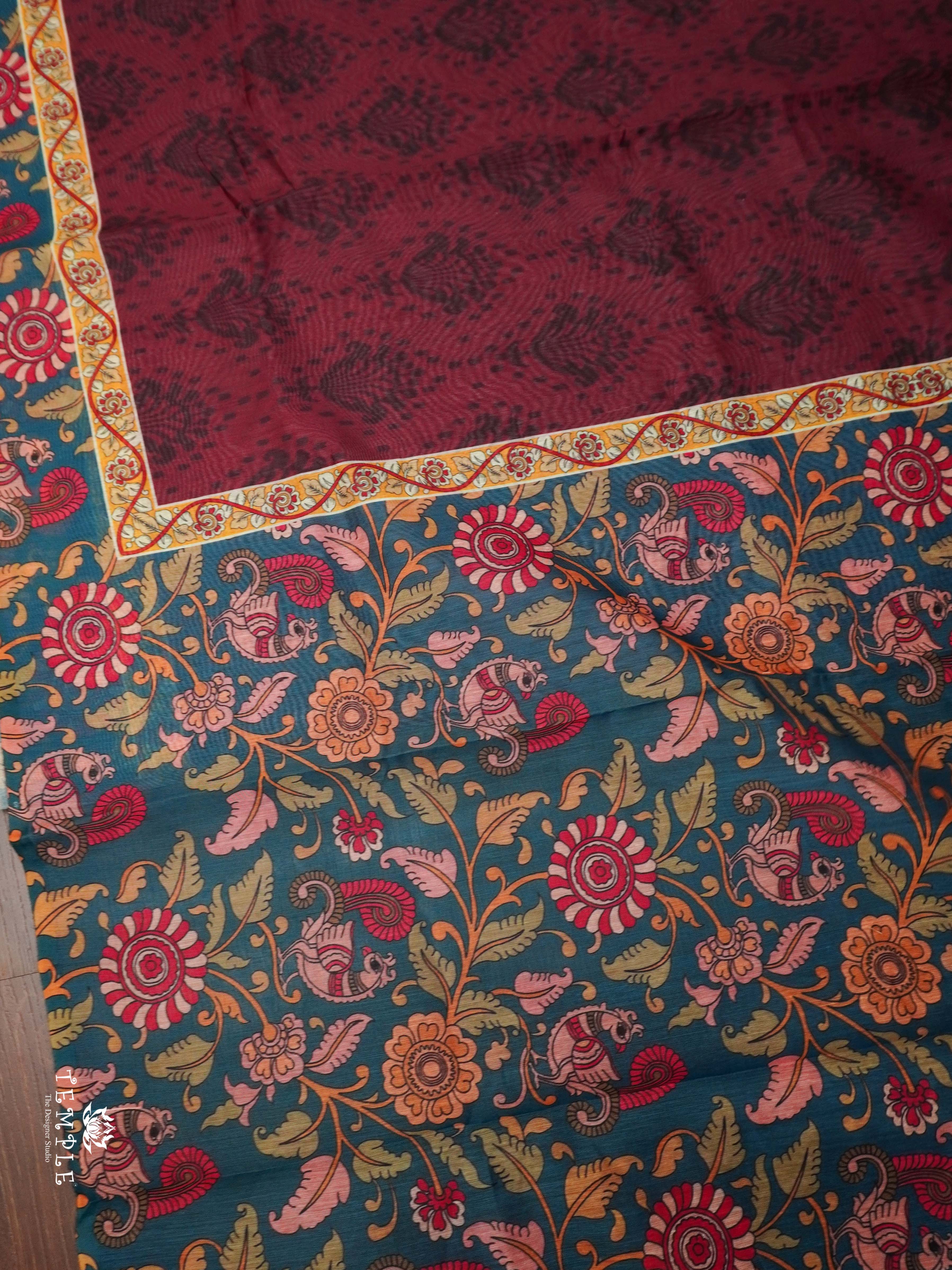 Varnika Printed Chanderi Cotton Saree | TTDS2098