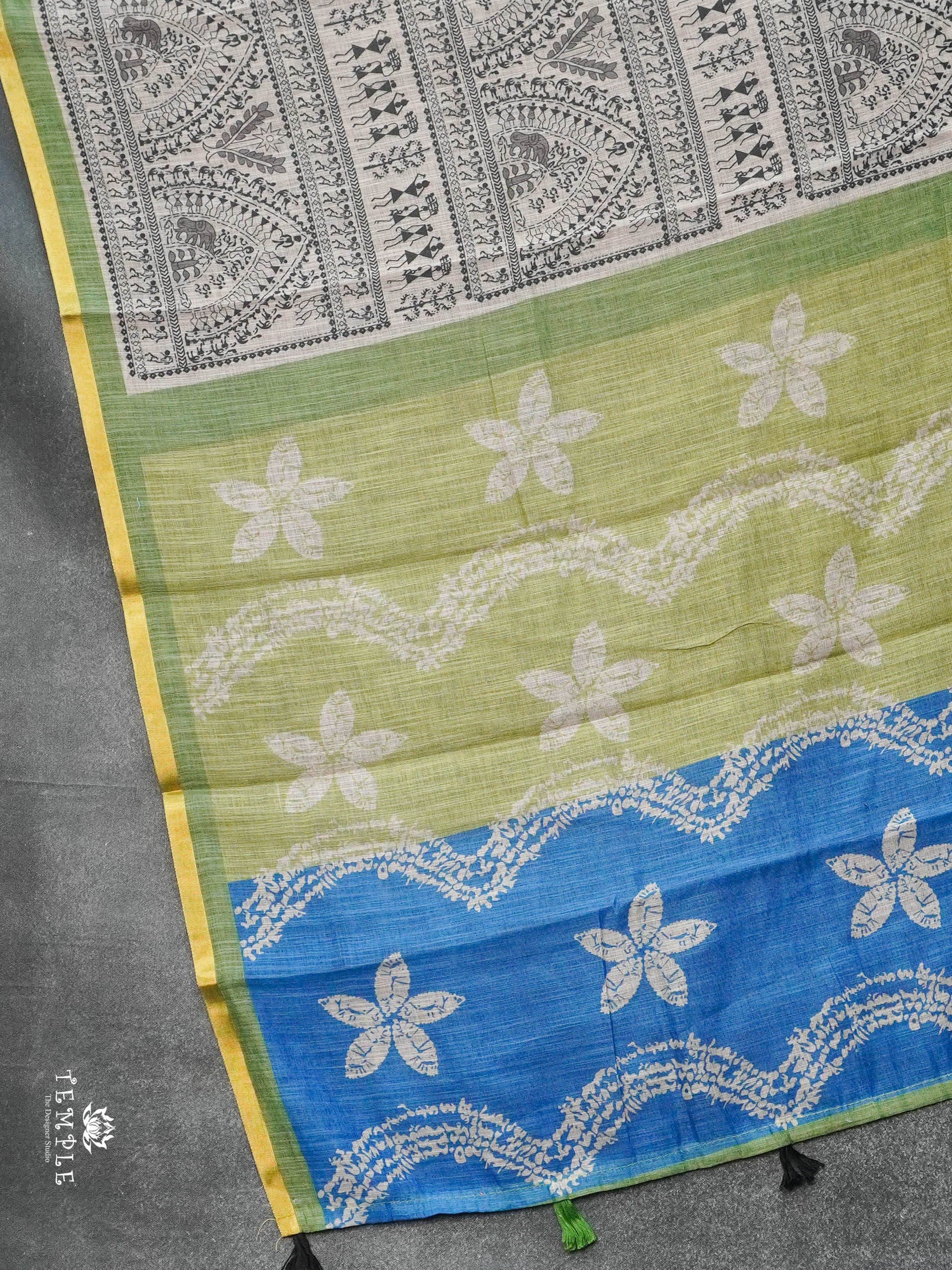 Linen Cotton Saree | TTDS3045