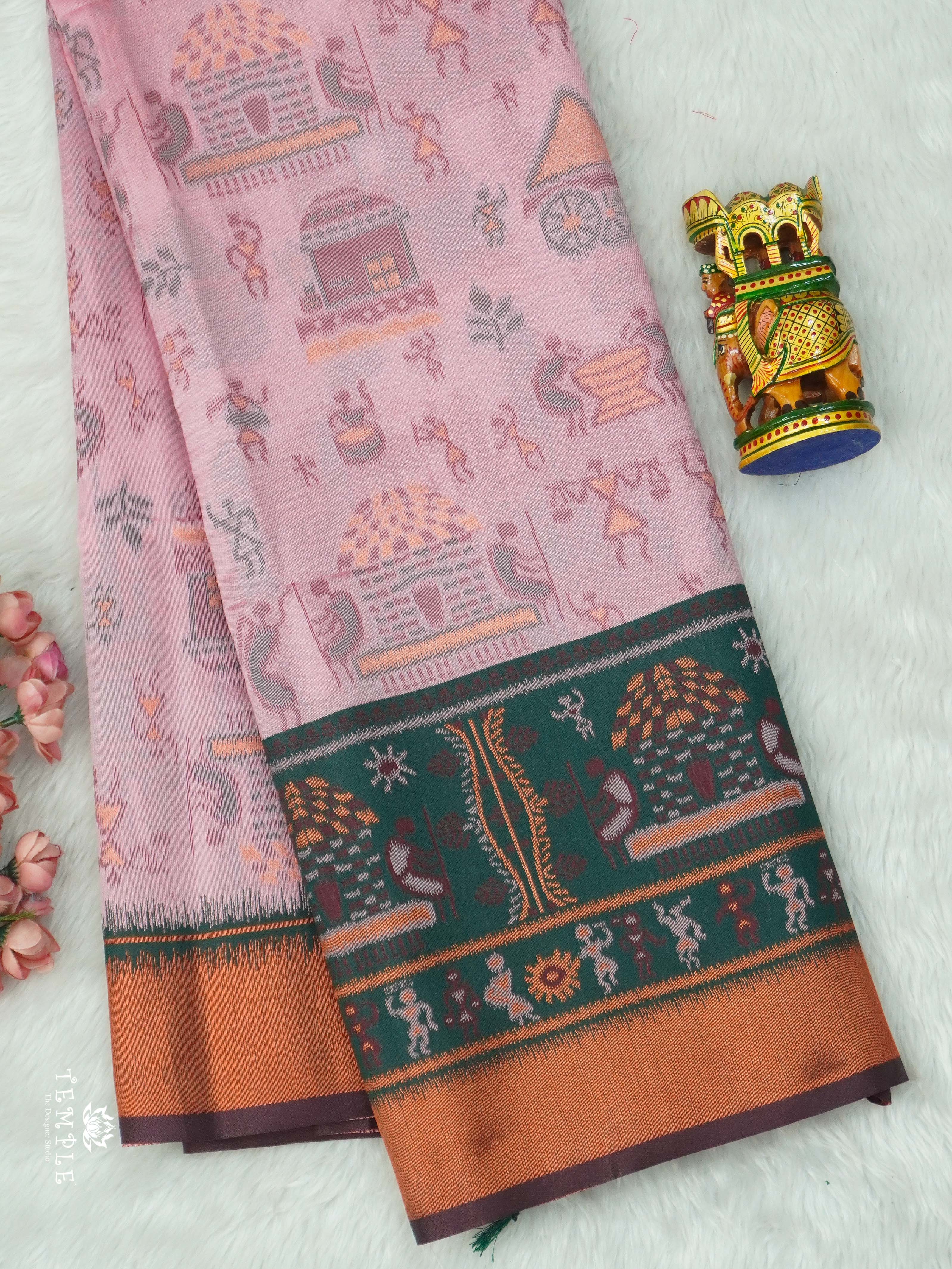 Warli Printed Art Silk Sarees | TTDS2582 | Design 6