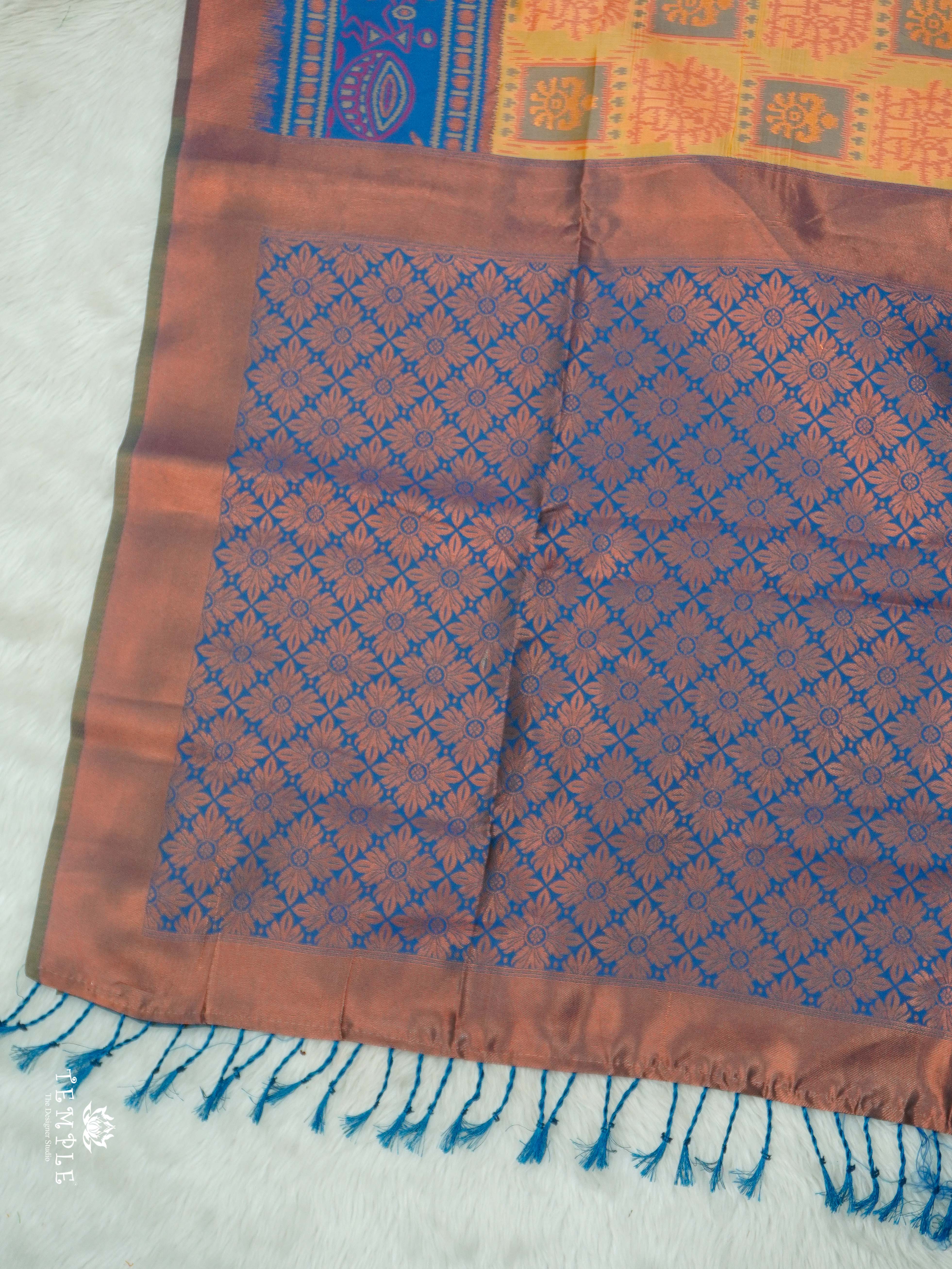 Warli Printed Art Silk Sarees | TTDS2569 | Design 2