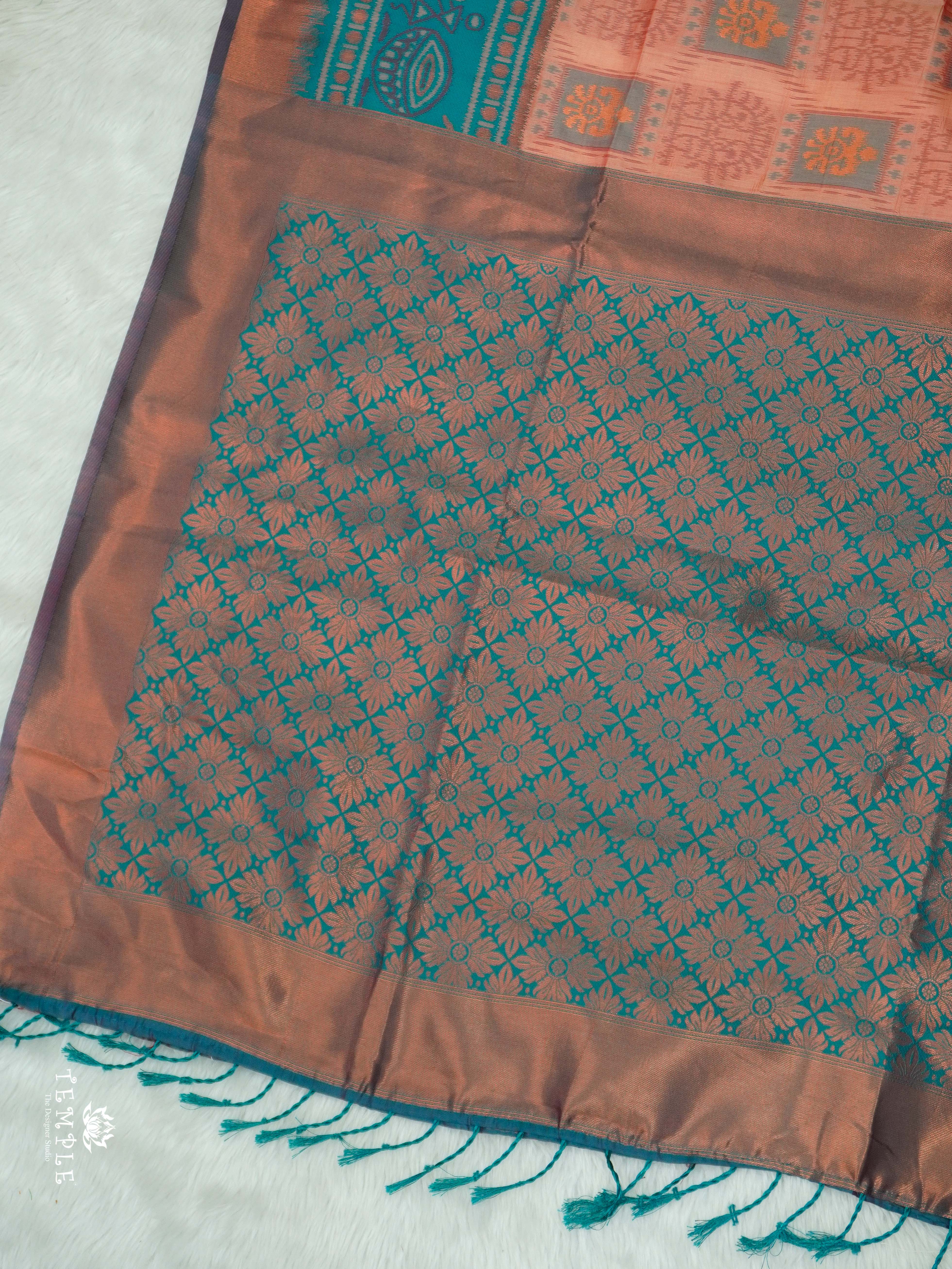 Warli Printed Art Silk Sarees | TTDS2569 | Design 2