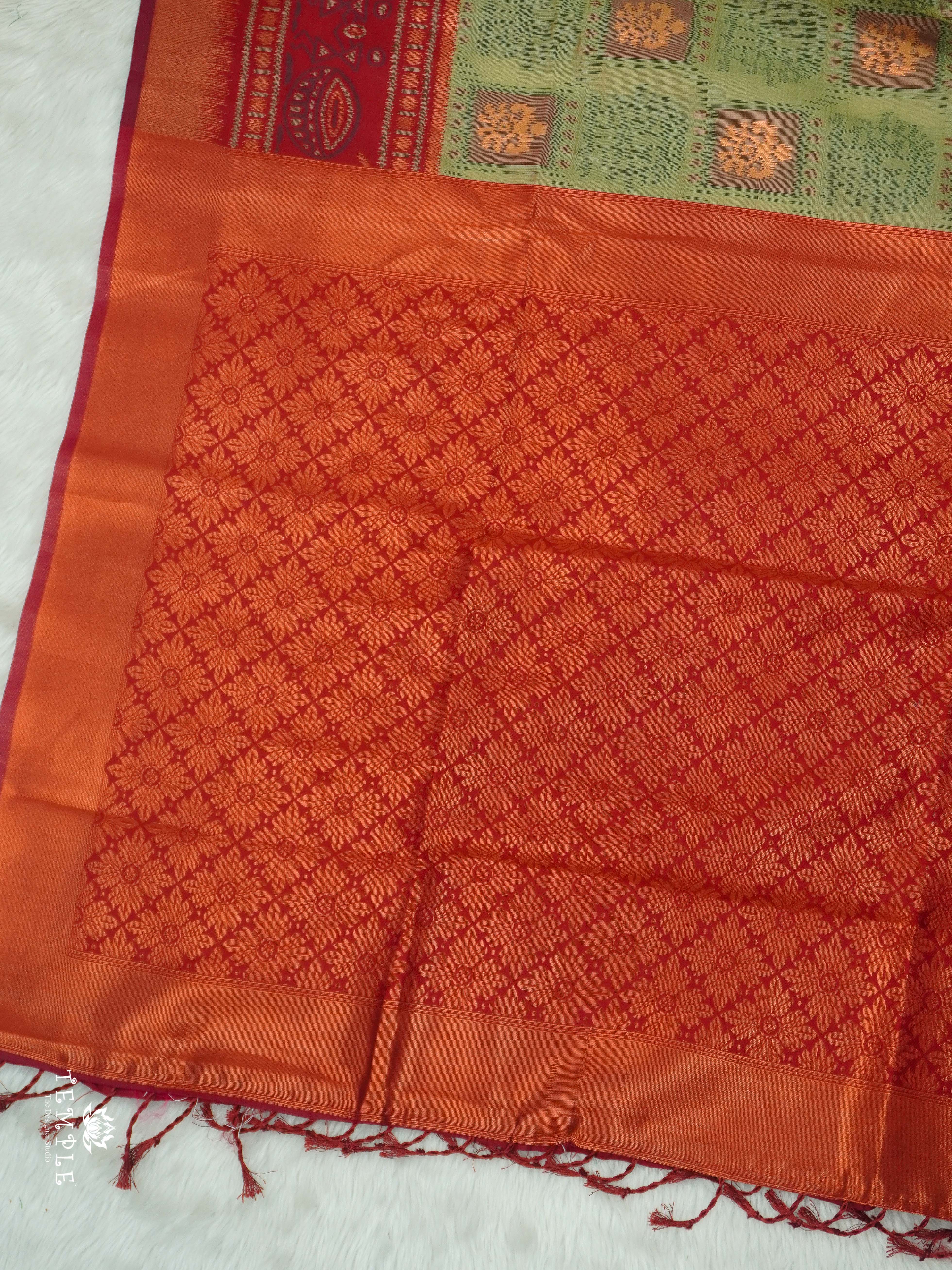 Warli Printed Art Silk Sarees | TTDS2569 | Design 2