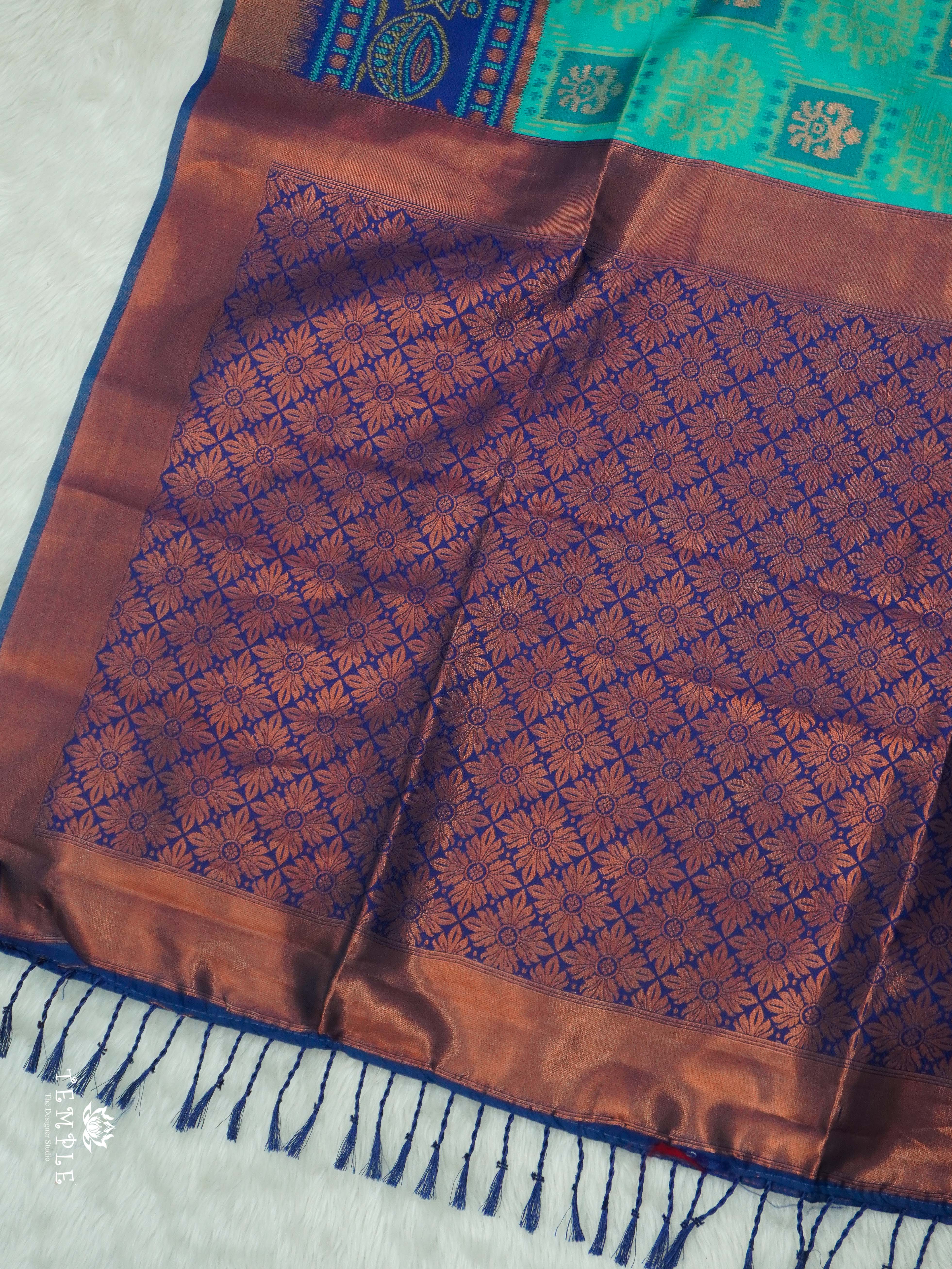 Warli Printed Art Silk Sarees | TTDS2569 | Design 2