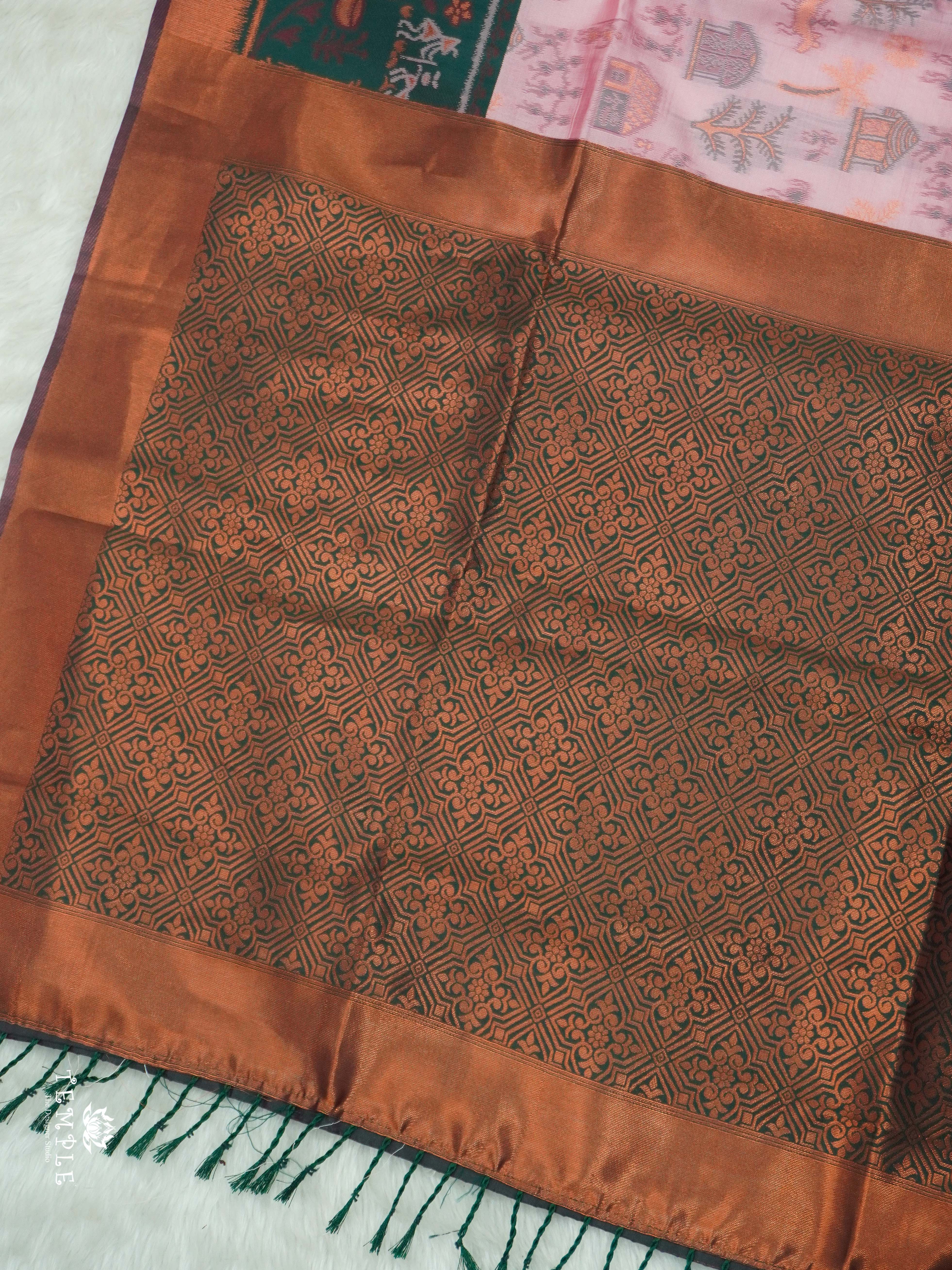 Warli Printed Art Silk Sarees | TTDS2571 | Design 4