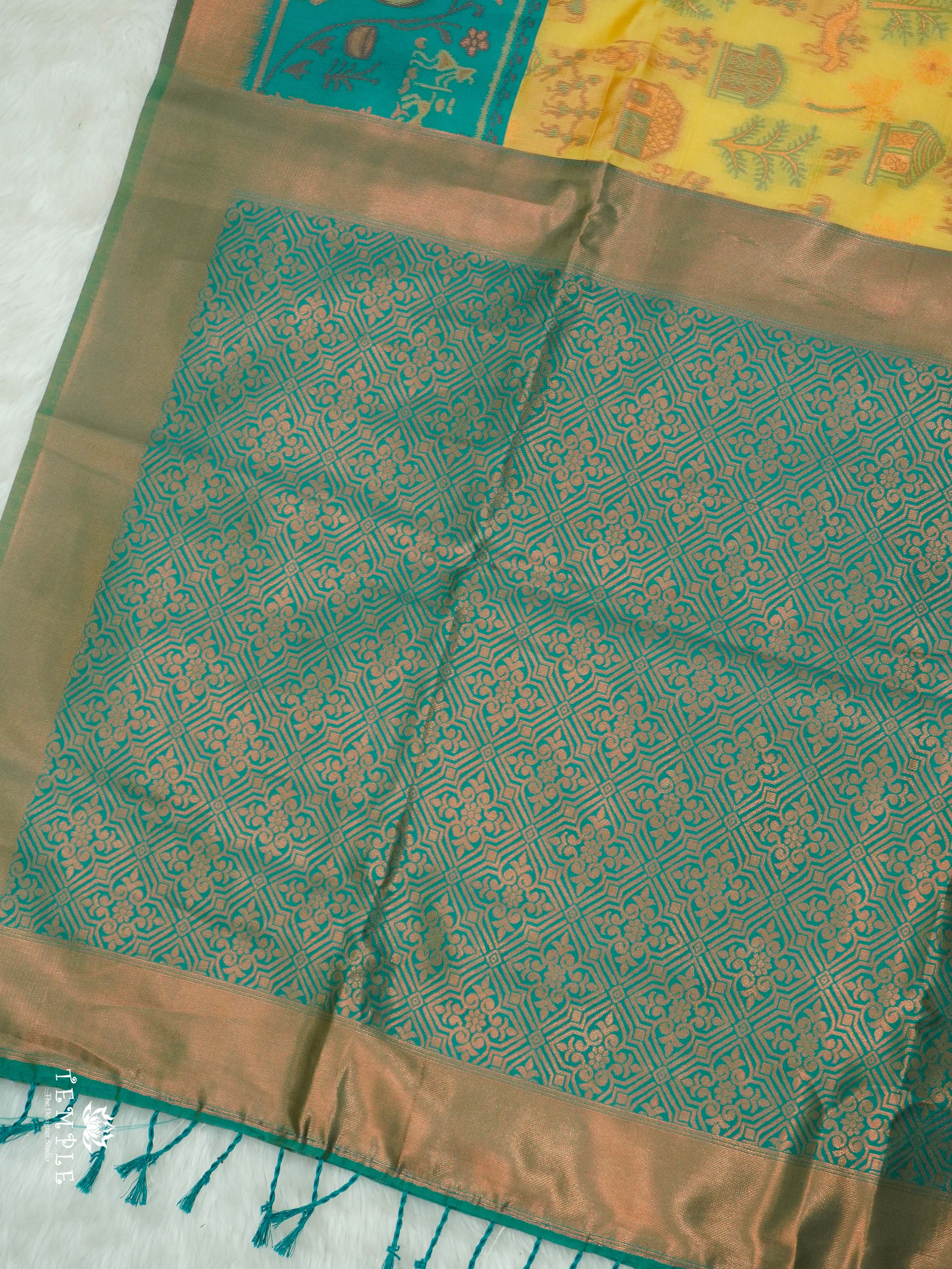 Warli Printed Art Silk Sarees | TTDS2571 | Design 4
