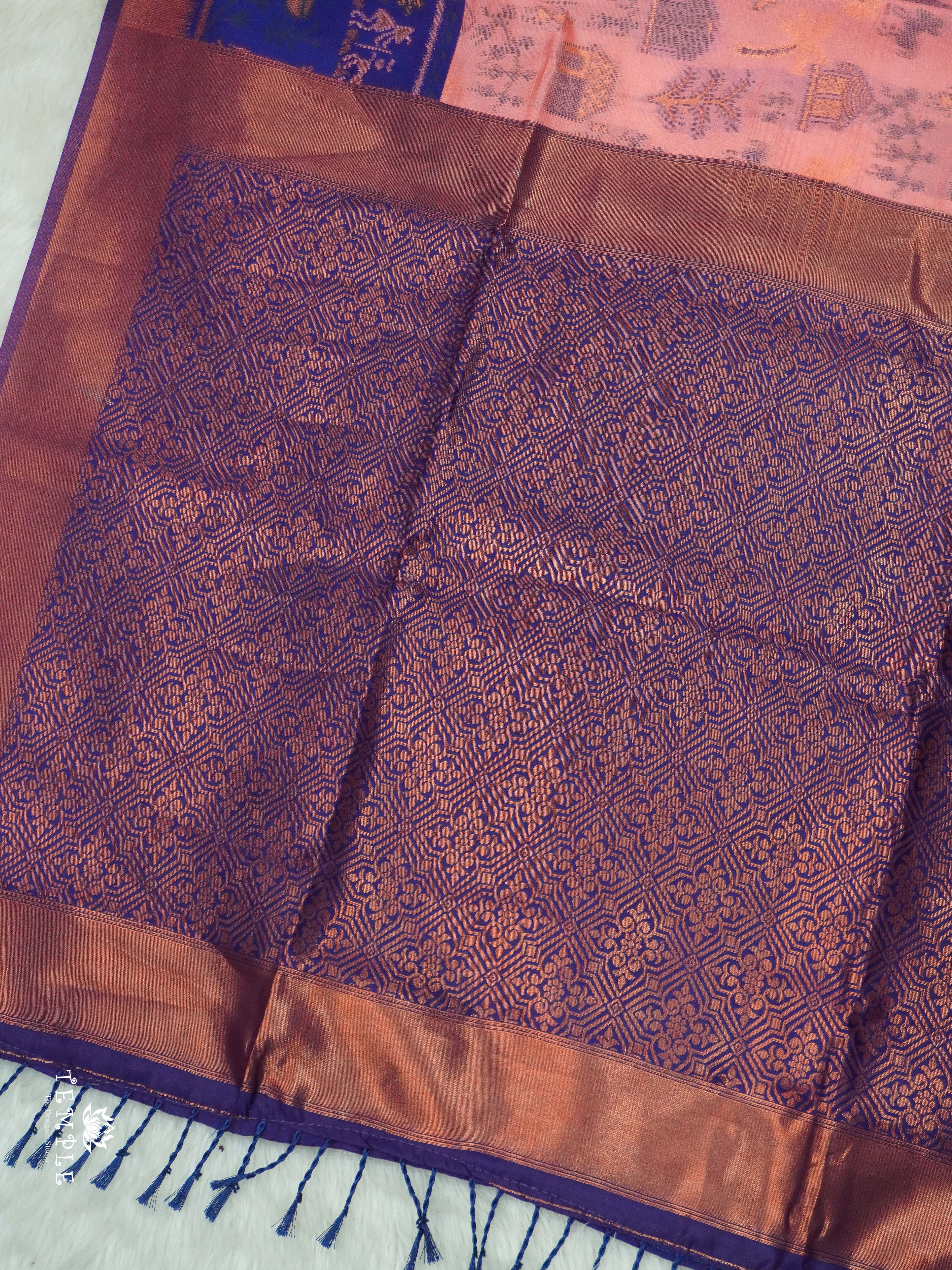 Warli Printed Art Silk Sarees | TTDS2571 | Design 4