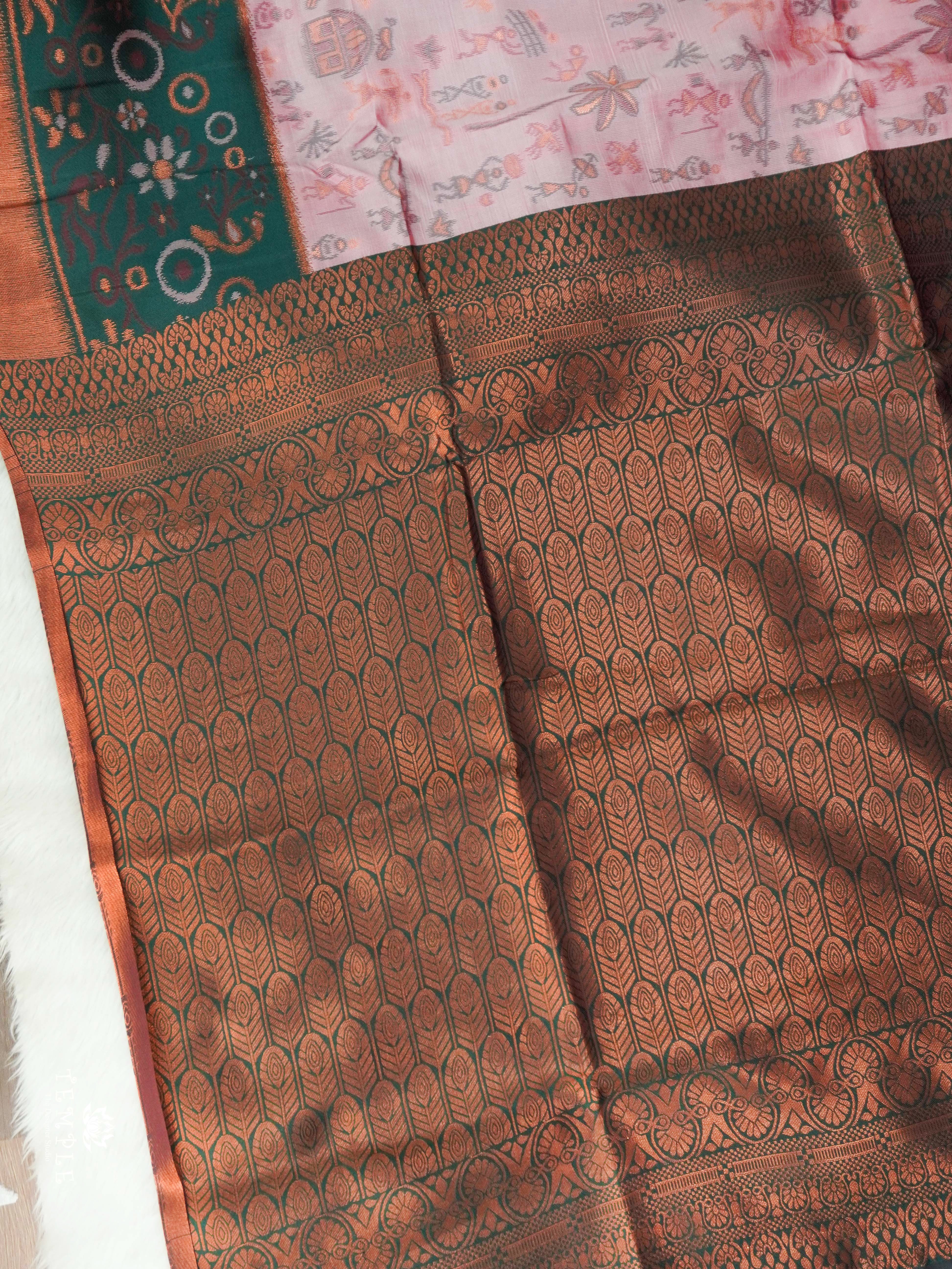 Warli Printed Art Silk Sarees | TTDS2568 | Design 1