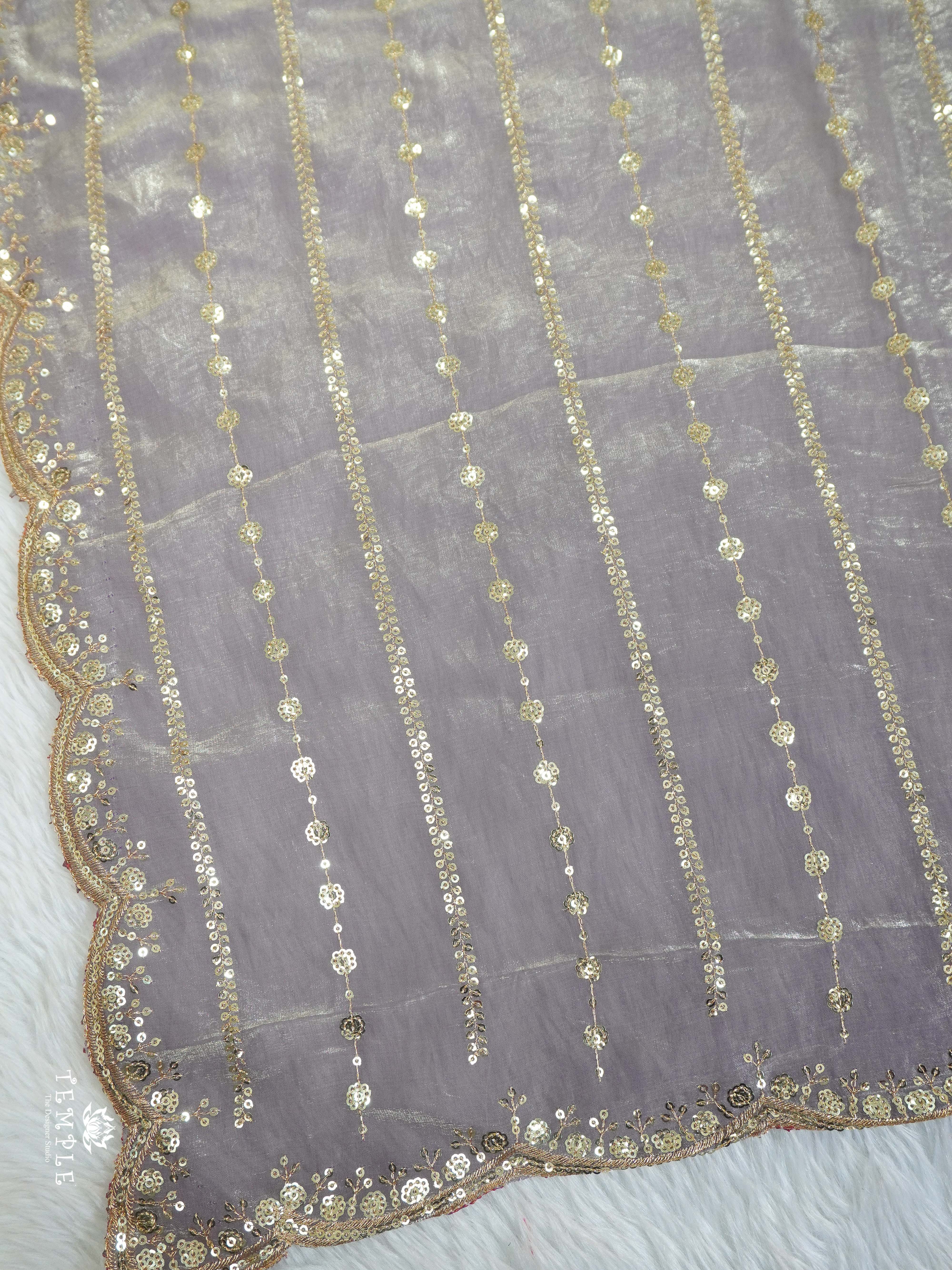 Designer Saree With Zari Embroidery Work | TTDS2562