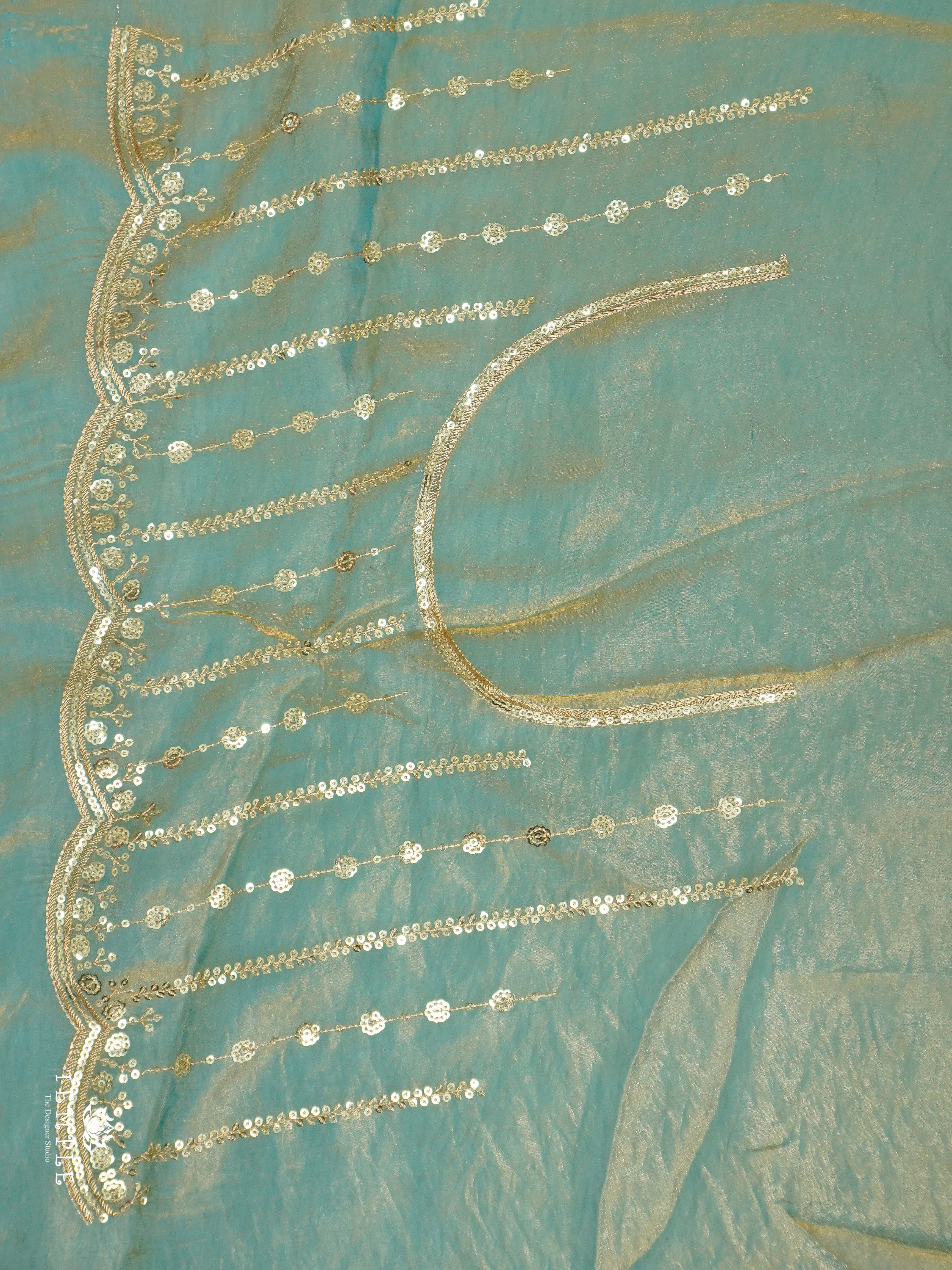 Designer Saree With Zari Embroidery Work | TTDS2562