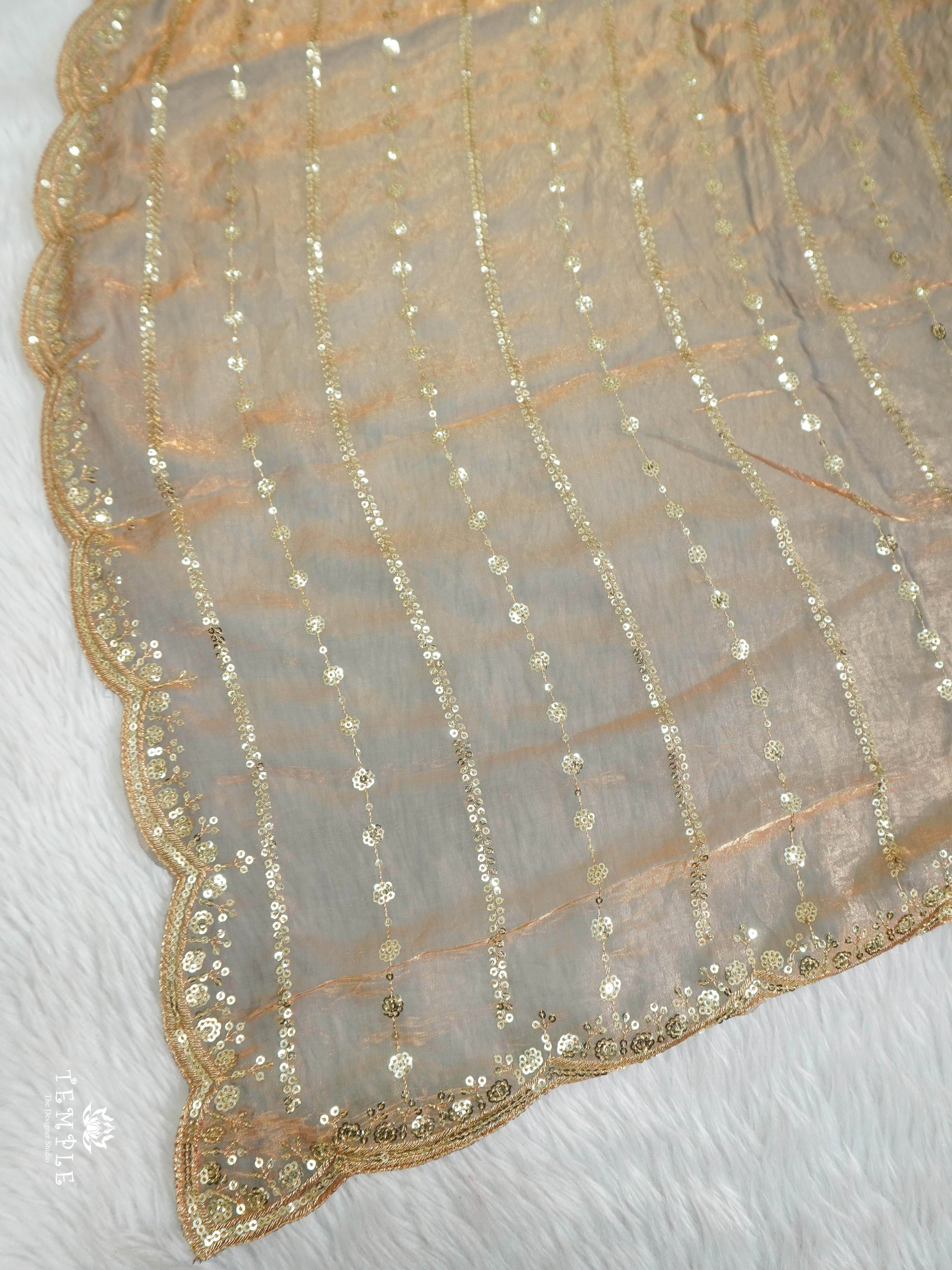 Designer Saree With Zari Embroidery Work | TTDS2562