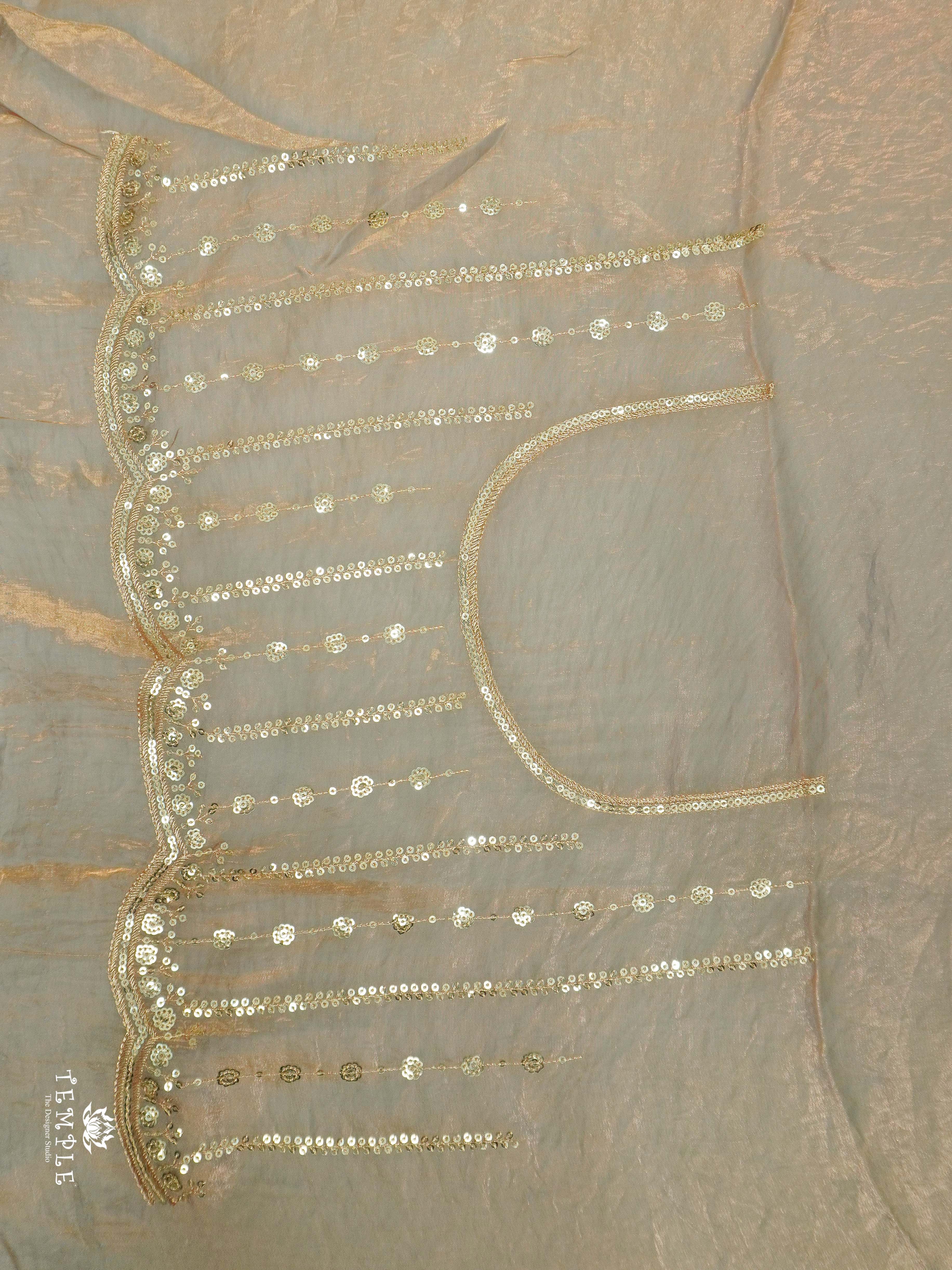 Designer Saree With Zari Embroidery Work | TTDS2562