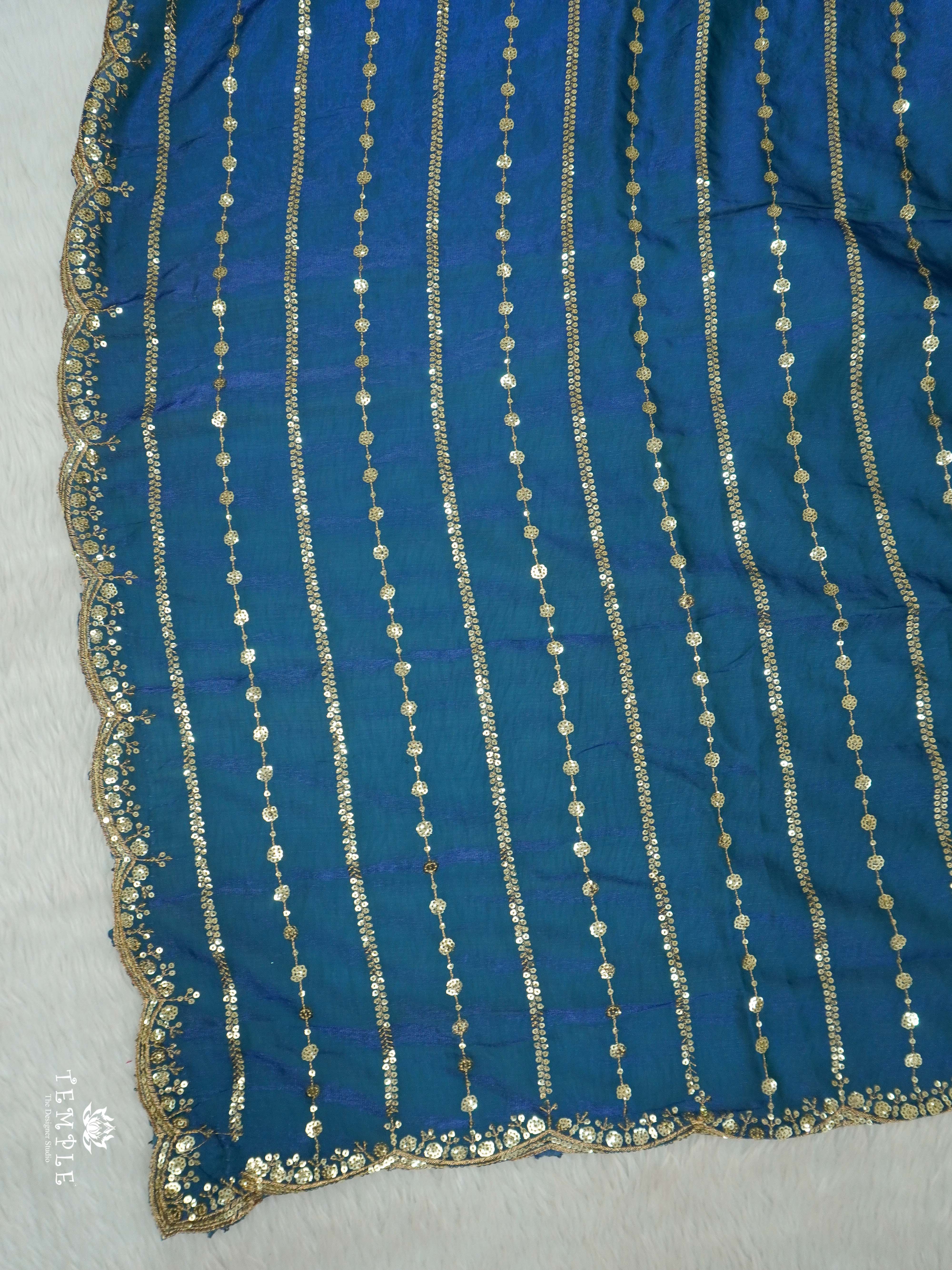 Designer Saree With Zari Embroidery Work | TTDS2562