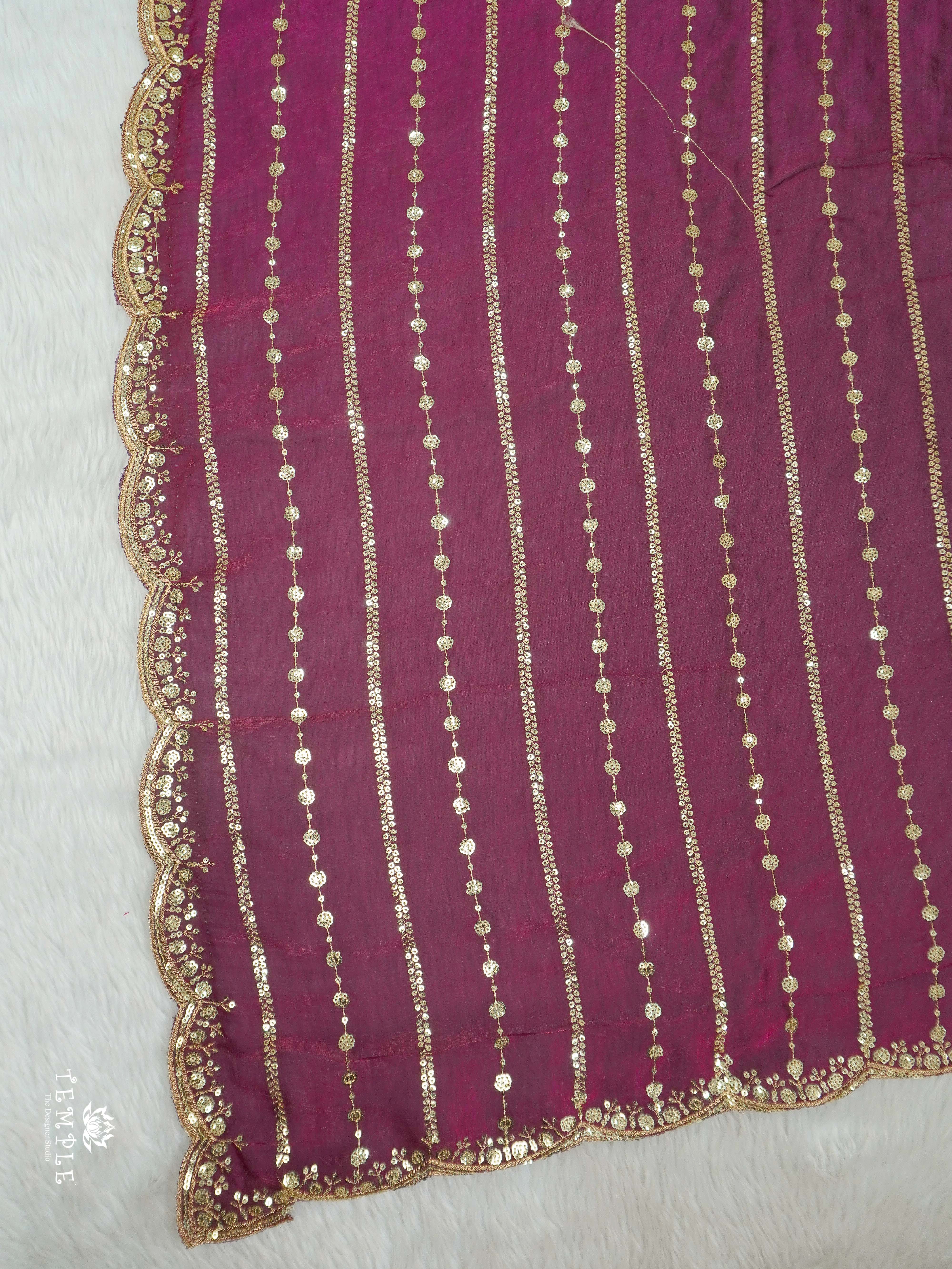 Designer Saree With Zari Embroidery Work | TTDS2562