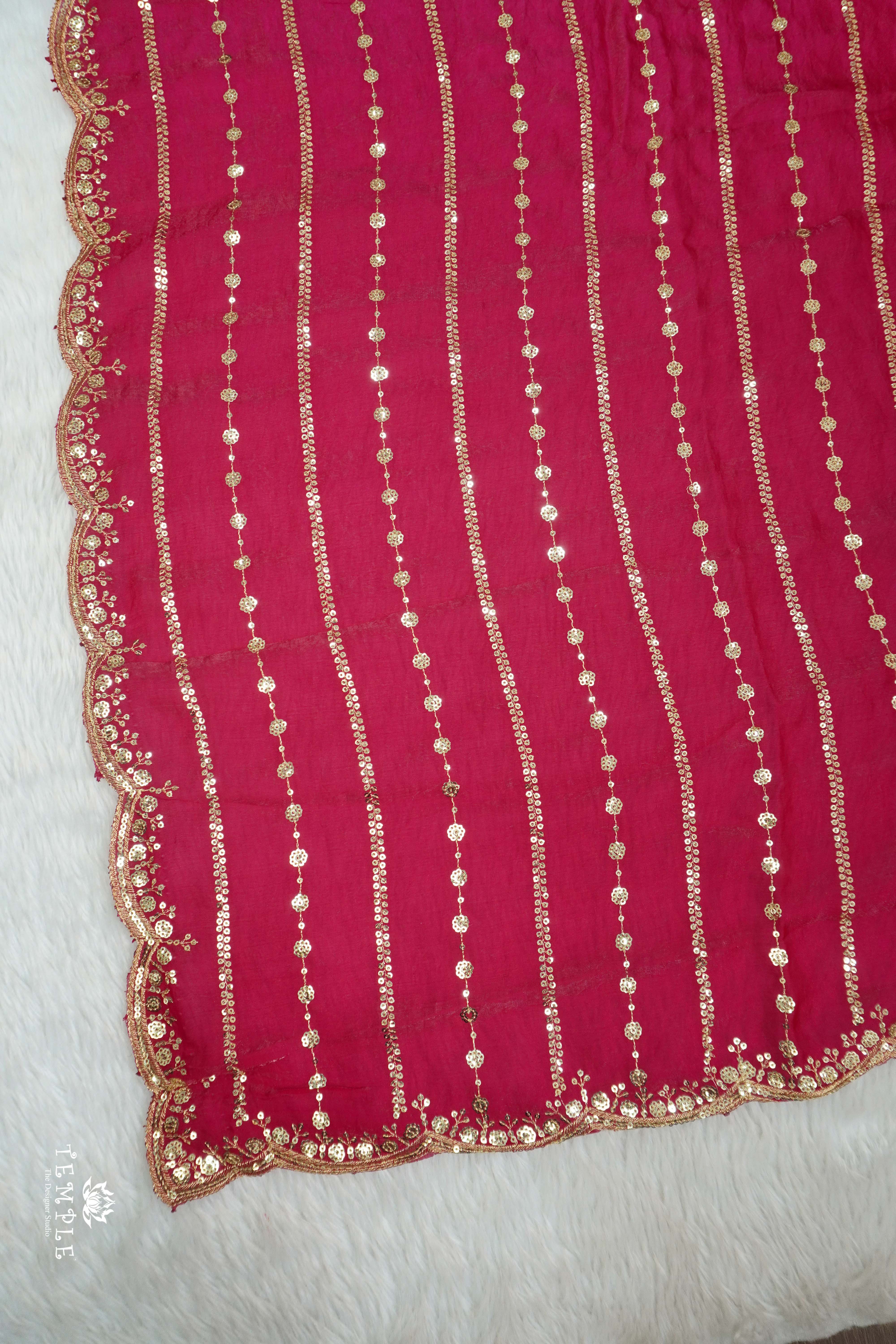 Designer Saree With Zari Embroidery Work | TTDS2562