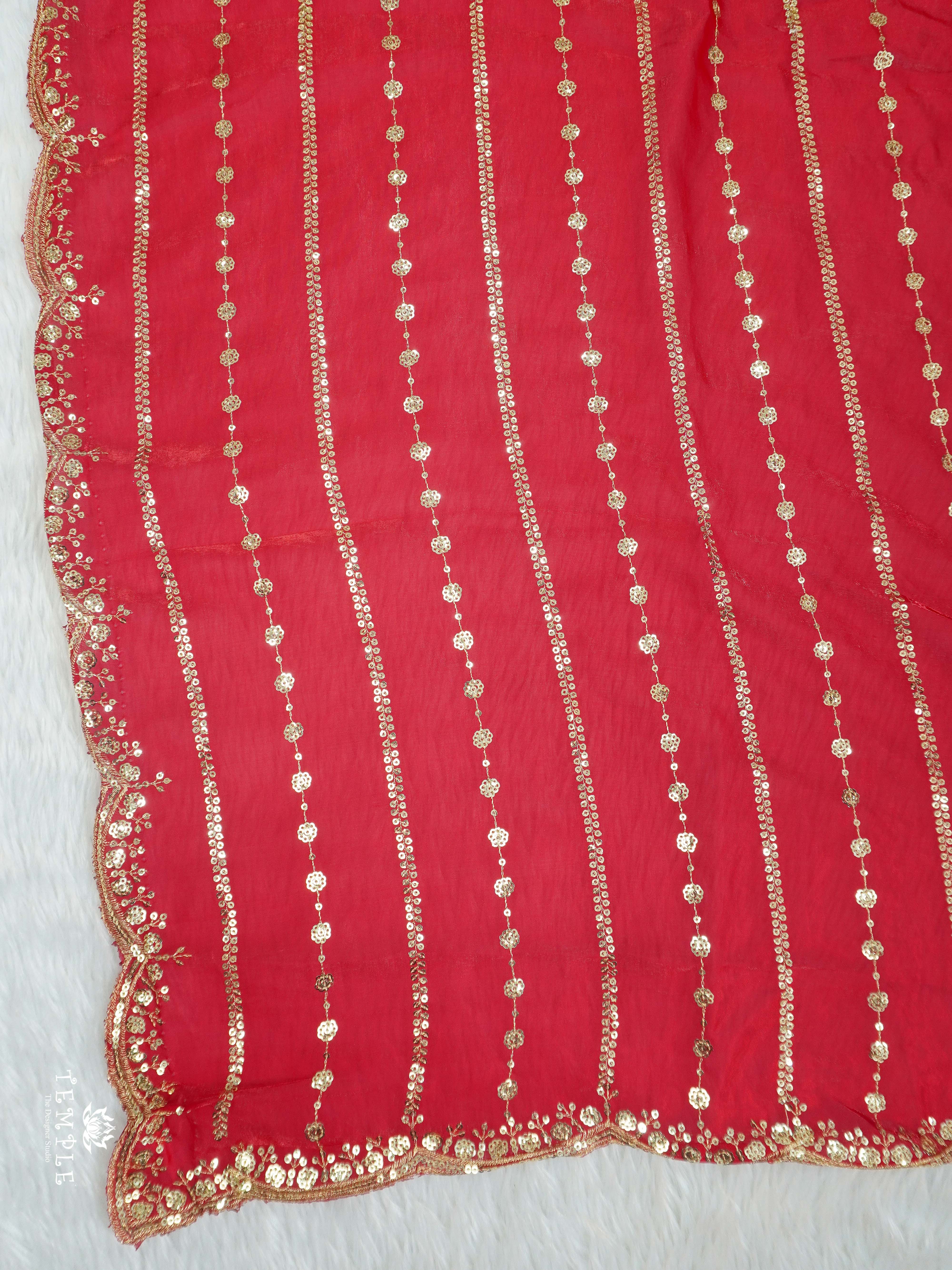Designer Saree With Zari Embroidery Work | TTDS2562