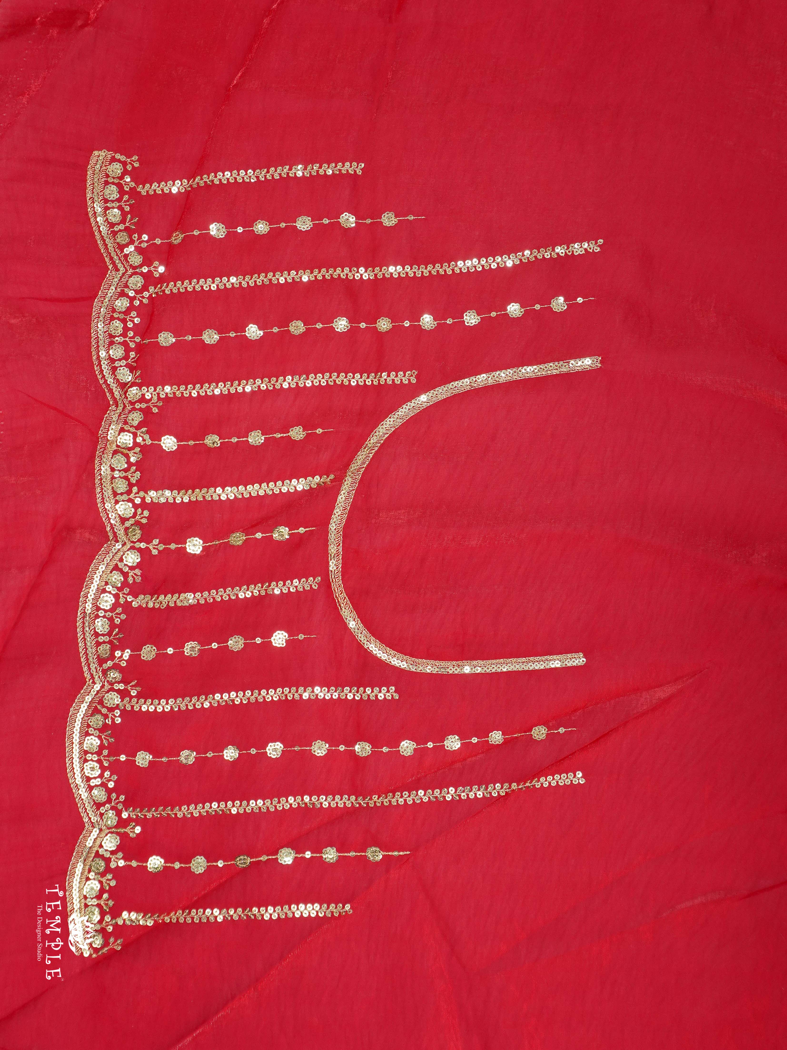 Designer Saree With Zari Embroidery Work | TTDS2562