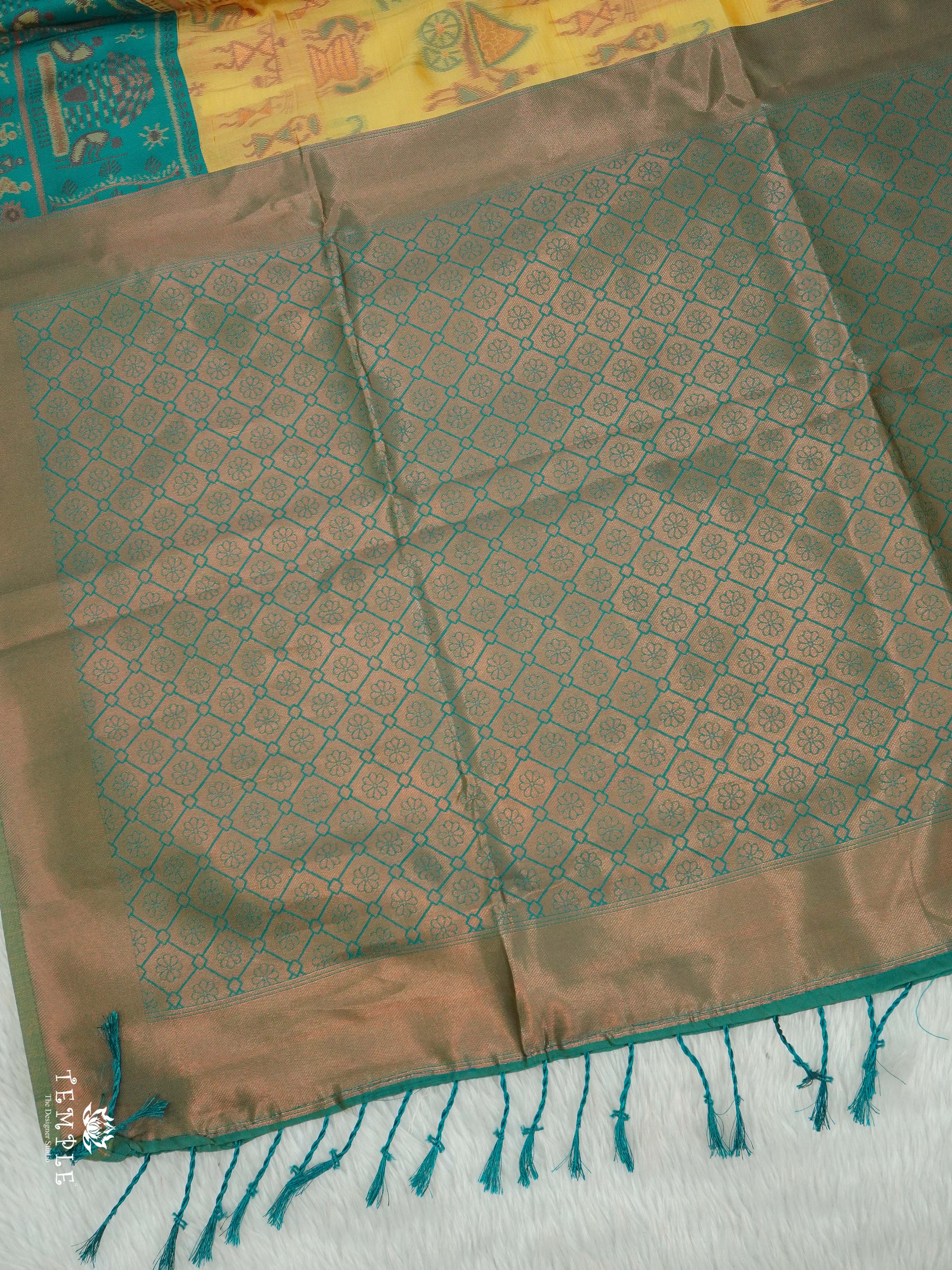 Warli Printed Art Silk Sarees | TTDS2582 | Design 6